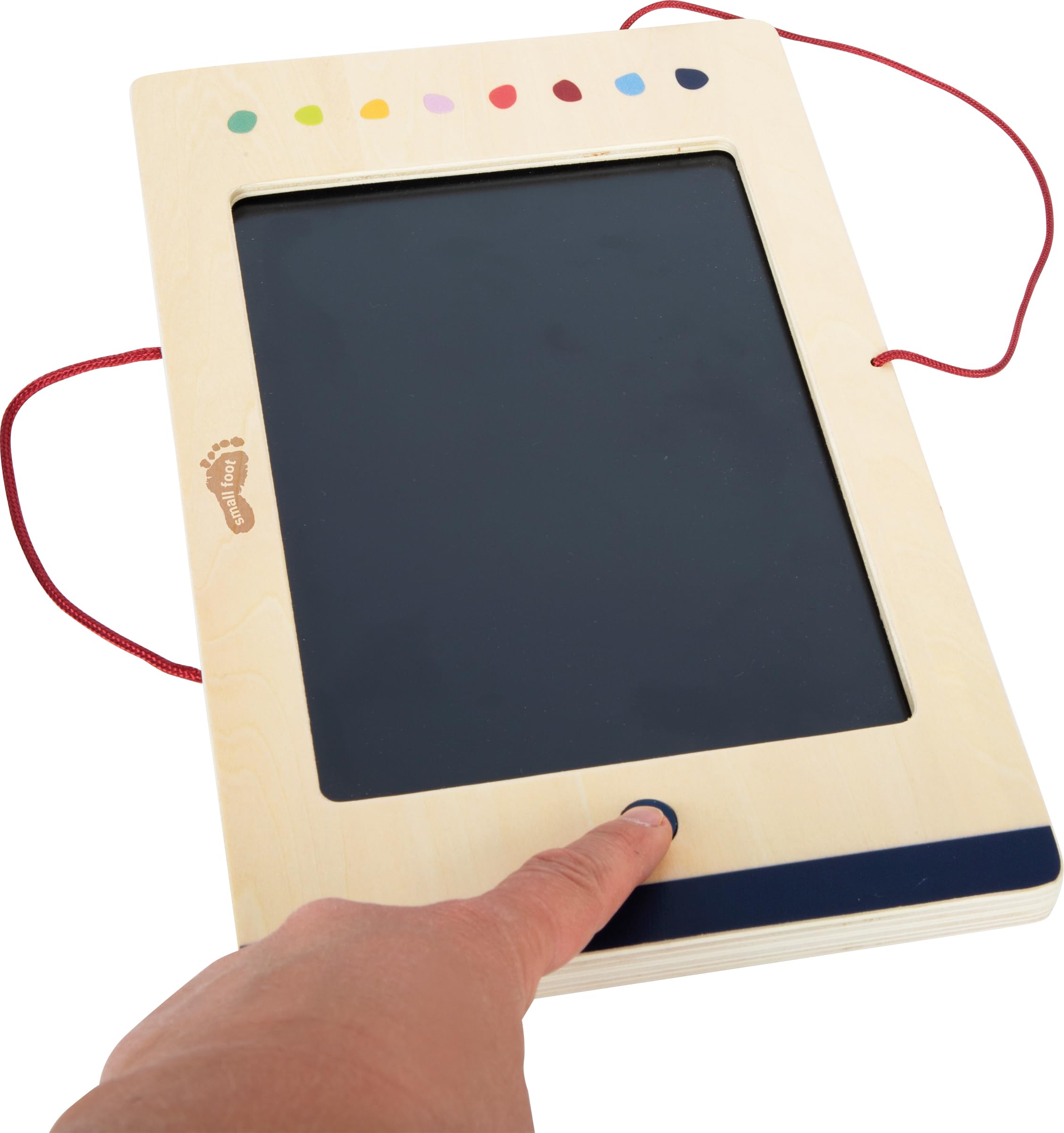 small Foot LCD Schreib- und Maltafel „Educate“, elektronische Schreibtafel mit Farbdisplay, für Kinder ab 2 Jahren, 12783