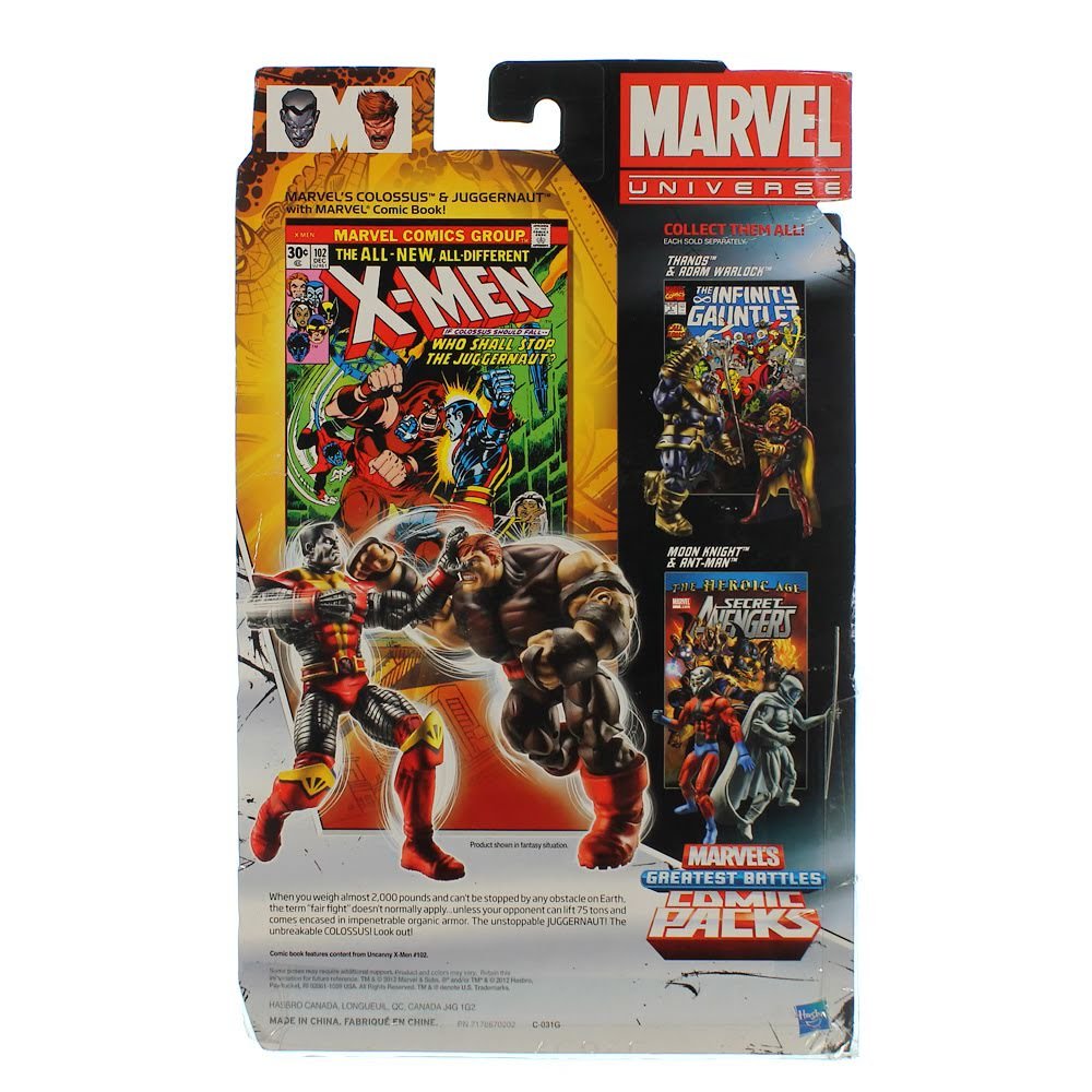 Colossus & Juggernaut フィギュアセット Amazon | Colossus & Juggernaut - #102 Comic Book Action Figure 2