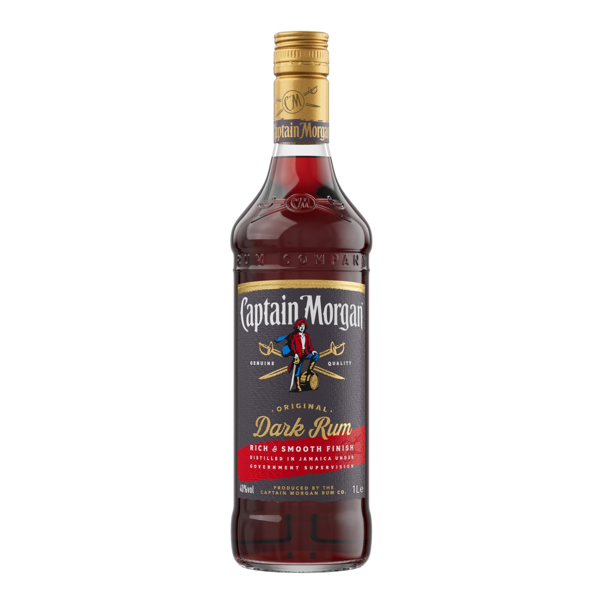 Captain Morgan Black 40% 1 ltr.