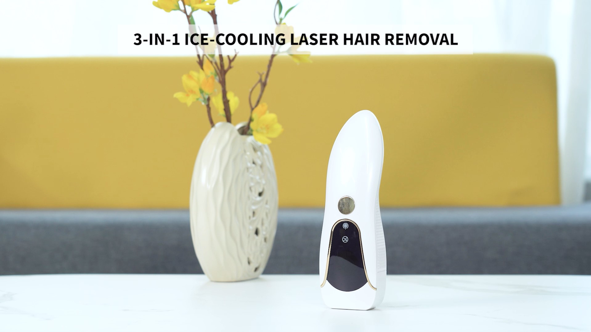 Aopvui IPL Hair Removal Laser Machine with Ice-cooling Systems, At