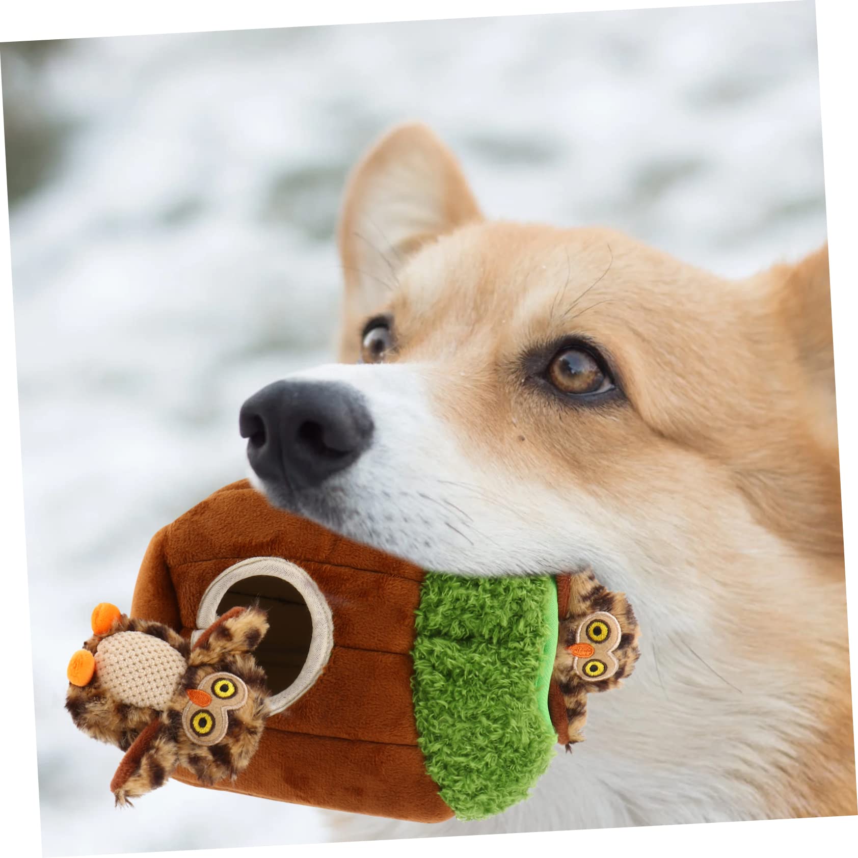Kisangel 4pièces Set De Jouets Cachés Peluche Squeaky pour Chien Jouet Interactif De Recherche Molar Et Anti-déstructeur pour Chiots Et Chiens Actifs