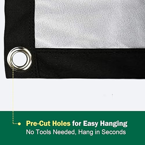 Miniatura 7 de Pantalla de proyector holográfica portátil pantalla de proyección de ventana de puerta de doble cara para el hogar, pared, ventana, patio, exterior,