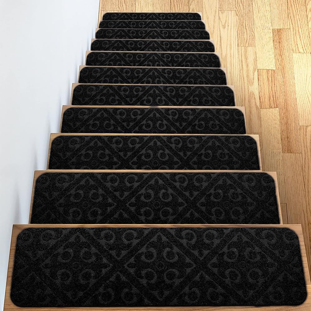 DFrywdgSEY Stair mats, 7PCS, Anti-Slip Self-Adhesive Safety for Children Elderly Dogs(D)
