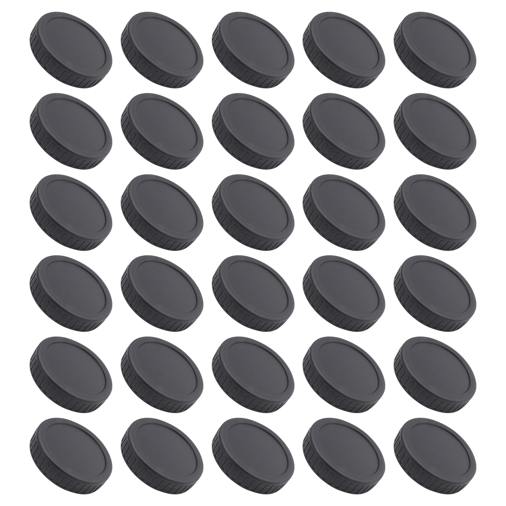 qimoi Jar Lids Jar Reusable Lids Wide Mouth Jar Lids Plastic Storage Caps with Rubber Seal Replacement Plastic Lids Lids for Jars Canning Jars and More, 86 mm