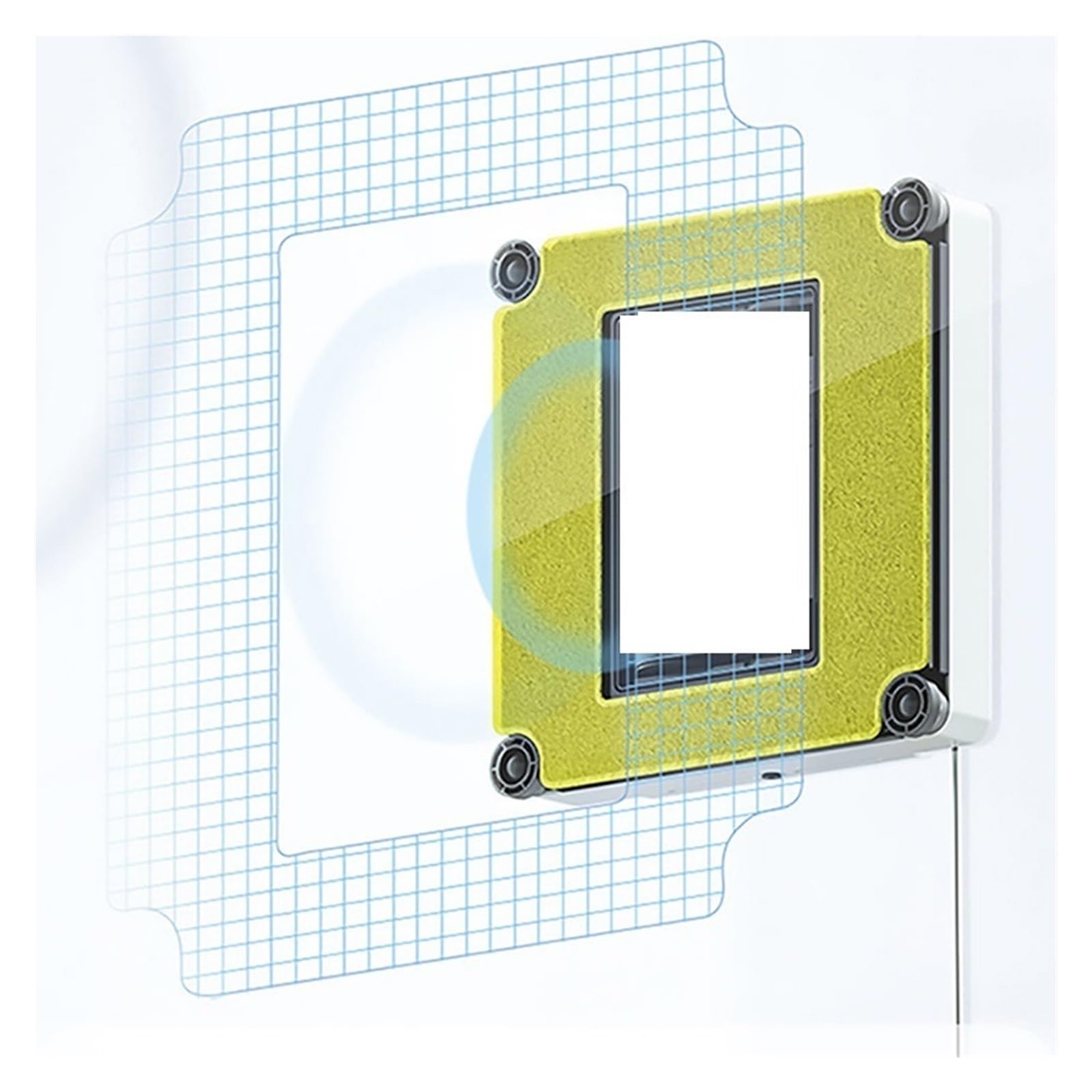 Fensterreinigungsroboter Wischtücher Tuch Quadratische Saubere Tücher Fensterreinigerteile for W-S8S W-S3S-S9S Roboter Ersatzlappen 24 x 24 cm