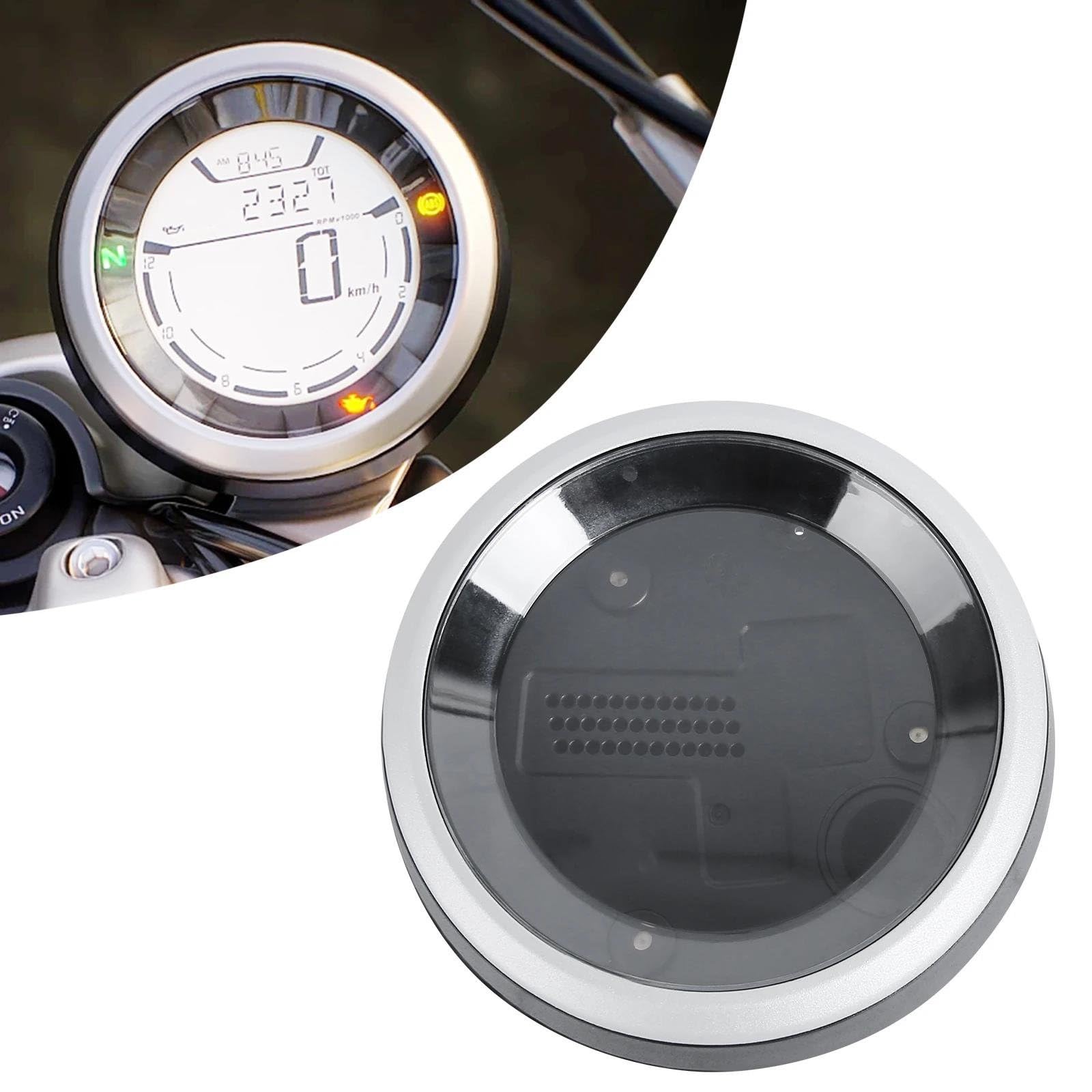 Per Ducati Per Scrambler 400 800 2015-2022 Custodia Strumenti Per Moto Tachimetro Contachilometri Contagiri Coperchio Alloggiamento HRQCTIM(Silver- 1Set)