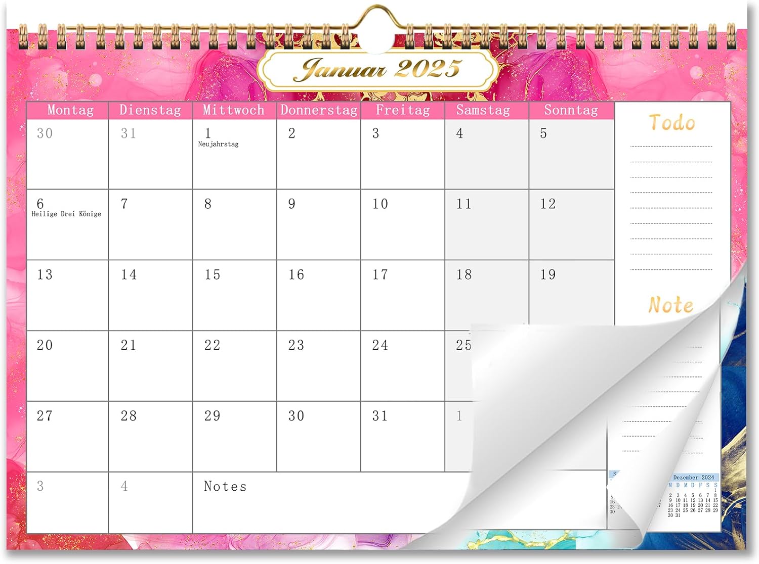 Legami - Calendrier De Bureau 2026, Herbarium, 12 Mois Et Calendrier Annuel, En 6 Langues, Signes Du Zodiaque, Fêtes Internationales, 12 X 14,5 Cm