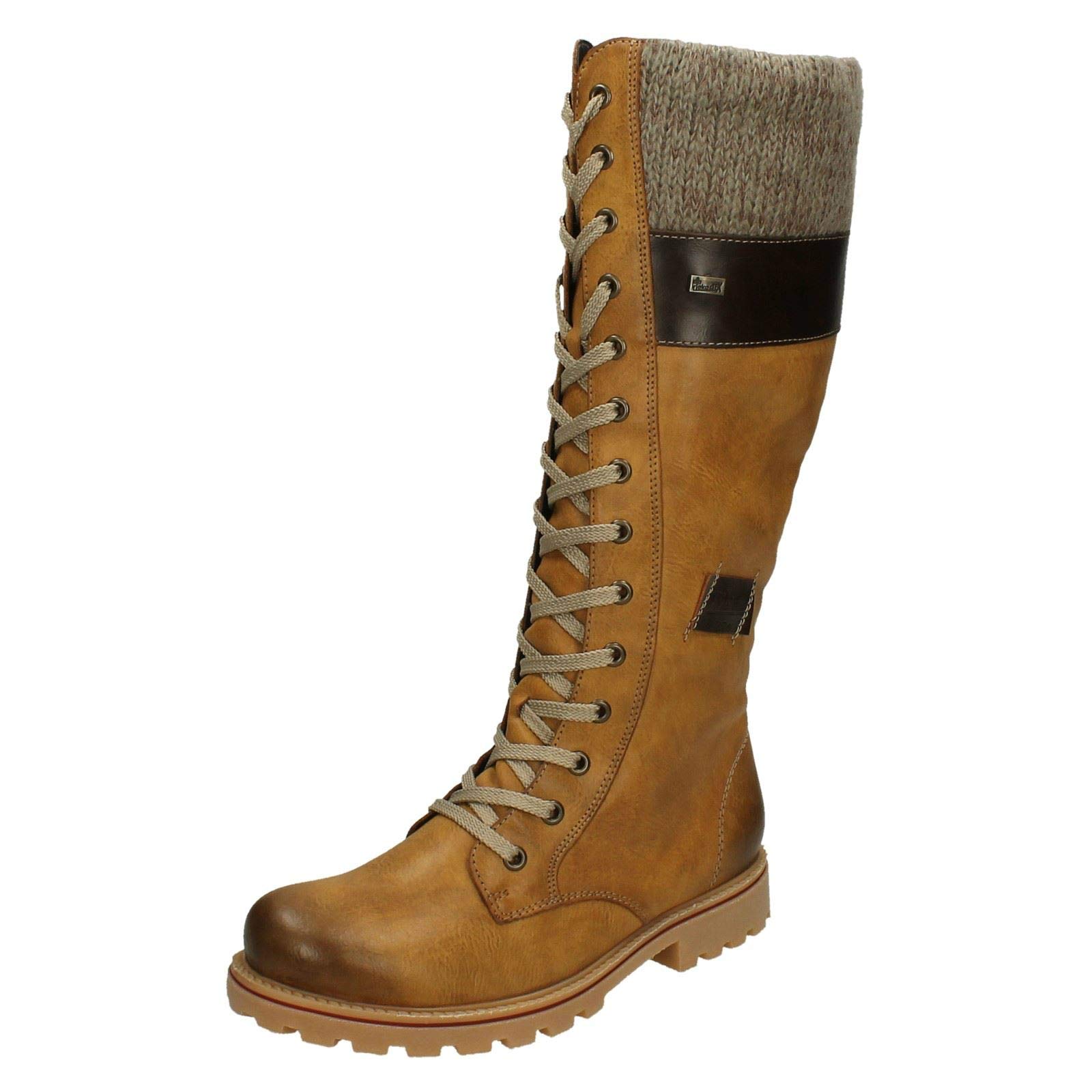 Rieker Z1442-24, Women’s High Boots, Brown (Muskat/Kastanie/Stein 24), 4 UK (37 EU)