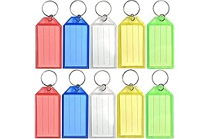 Colourful USB Drive Identifier: Coast Key Chain Key Tags (10-Pack, Assorted Colours)