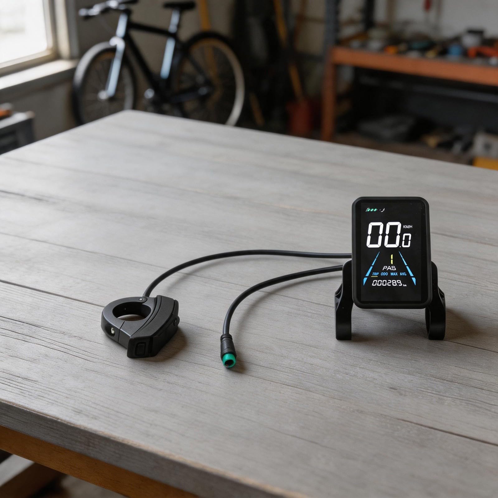 Elettrico Per Cruscotto Della Bici Display LCD con Doppio Sensore, Robusto Per Tachimetro Per Montaggio Manubrio, Kit Pannello Strumenti di Ricambio