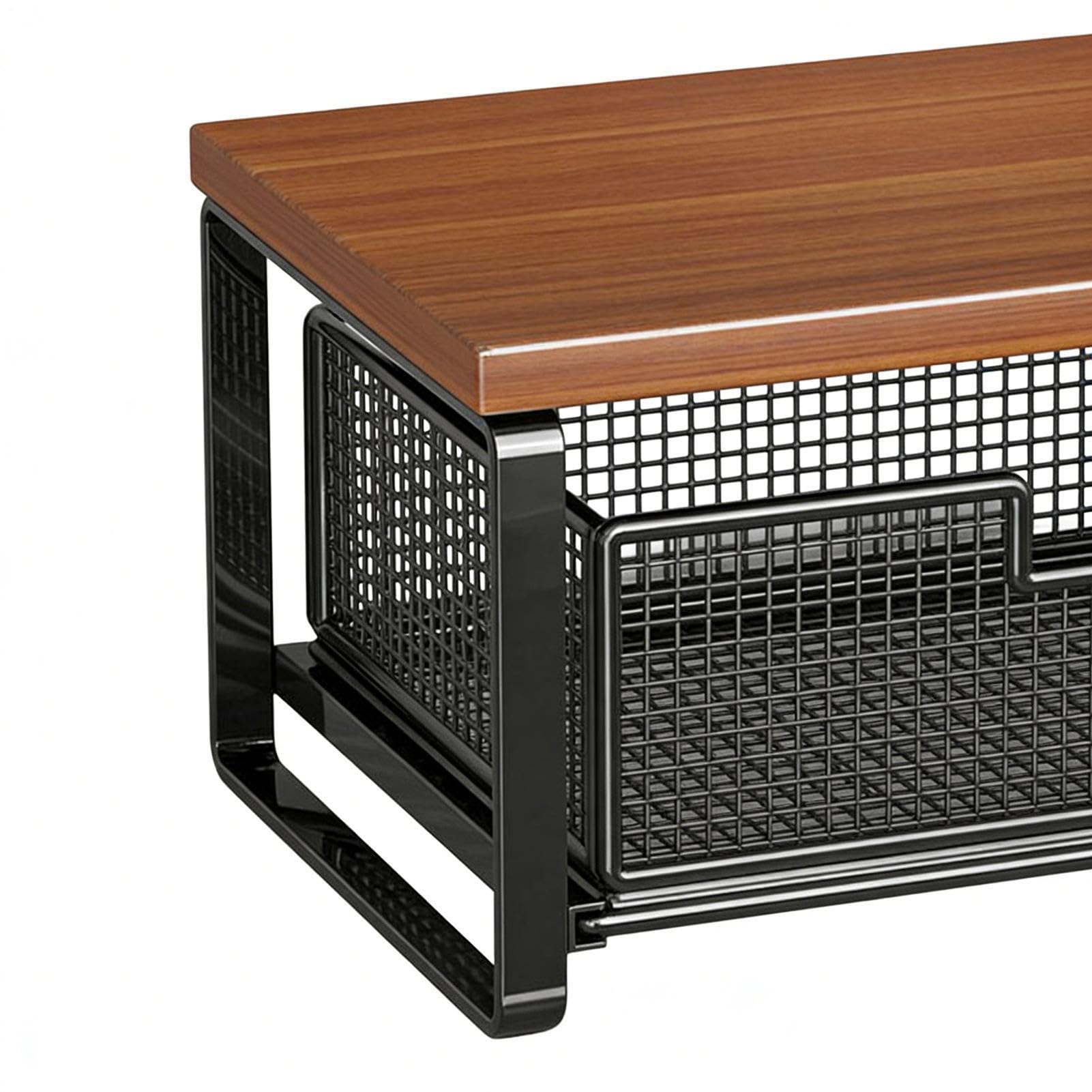 Supporto per Stampante Organizer a 2 Ripiani | Ripiano da Piano di Lavoro per Stampante per Piano Cucina, Postazione di Lavoro, Stanza Hobby, Macchina Caffè, Toaster