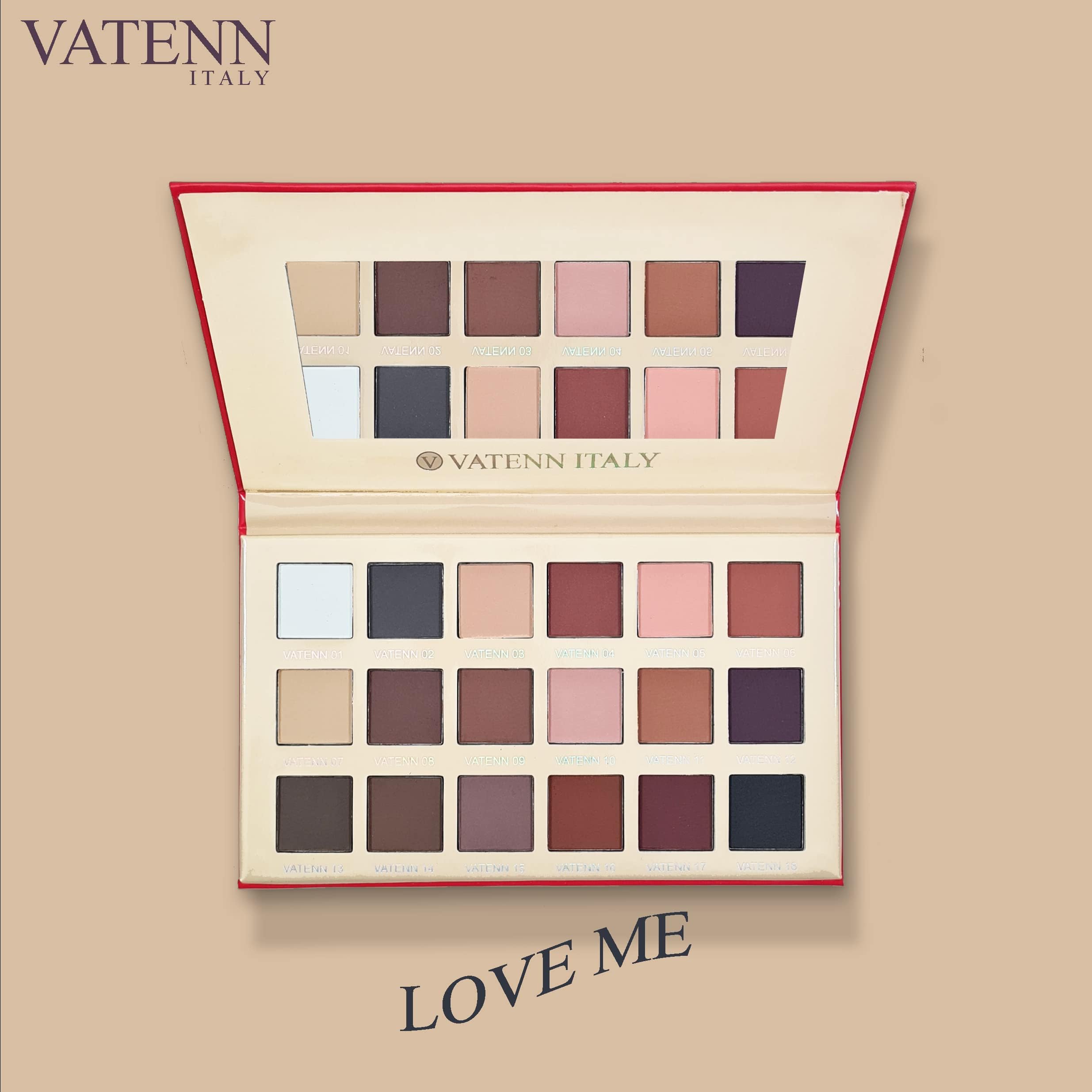 Vatenn Italy 18-color eyeshadow palette in love me shade (1411)