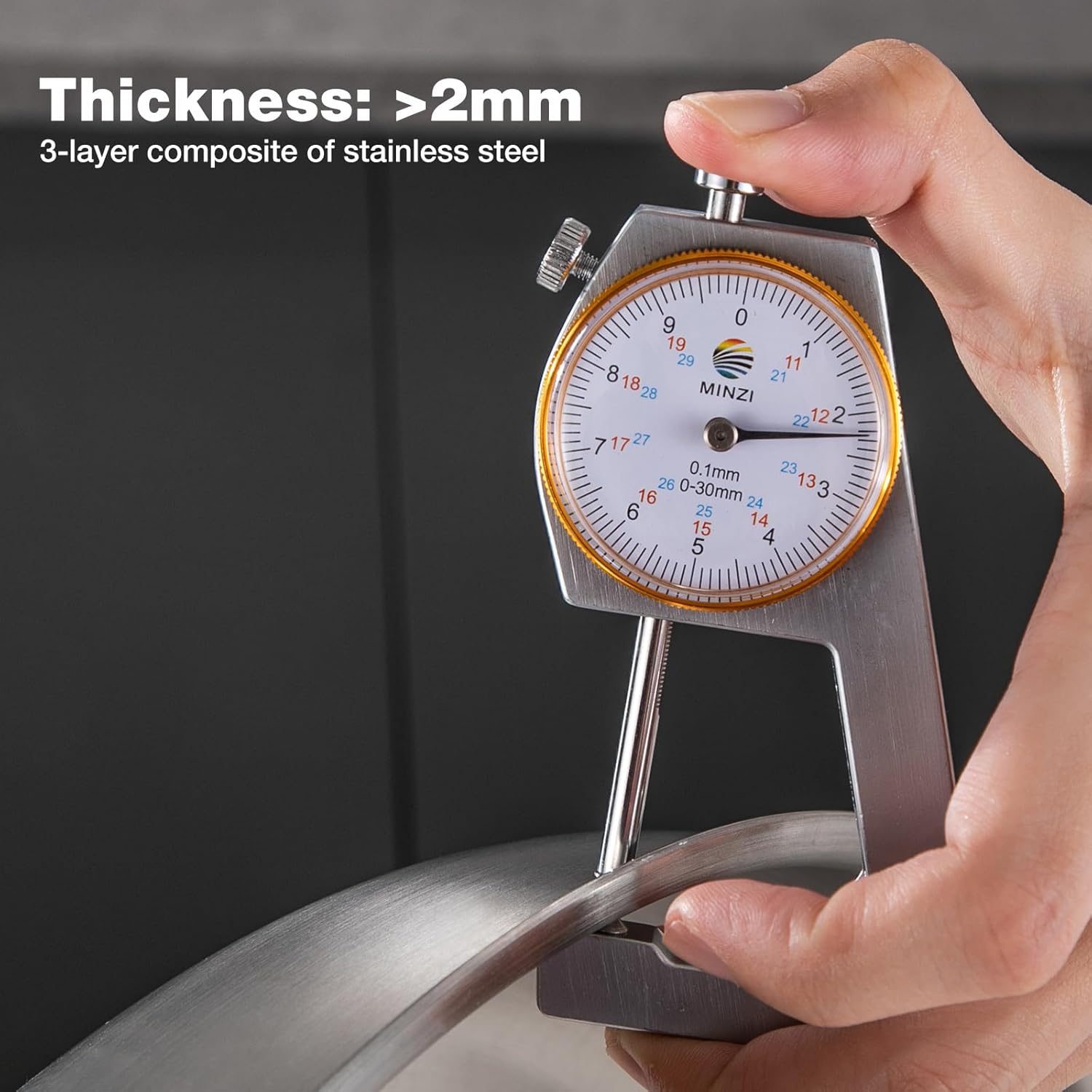 Stainless Steel Pan,14 inch Frying Pan, Heavy Duty, Large Frying Pan, Fast & Even Heating, Up to 650°, Oven & Dishwasher Safe,Compatible with All Cooktops - Image 7