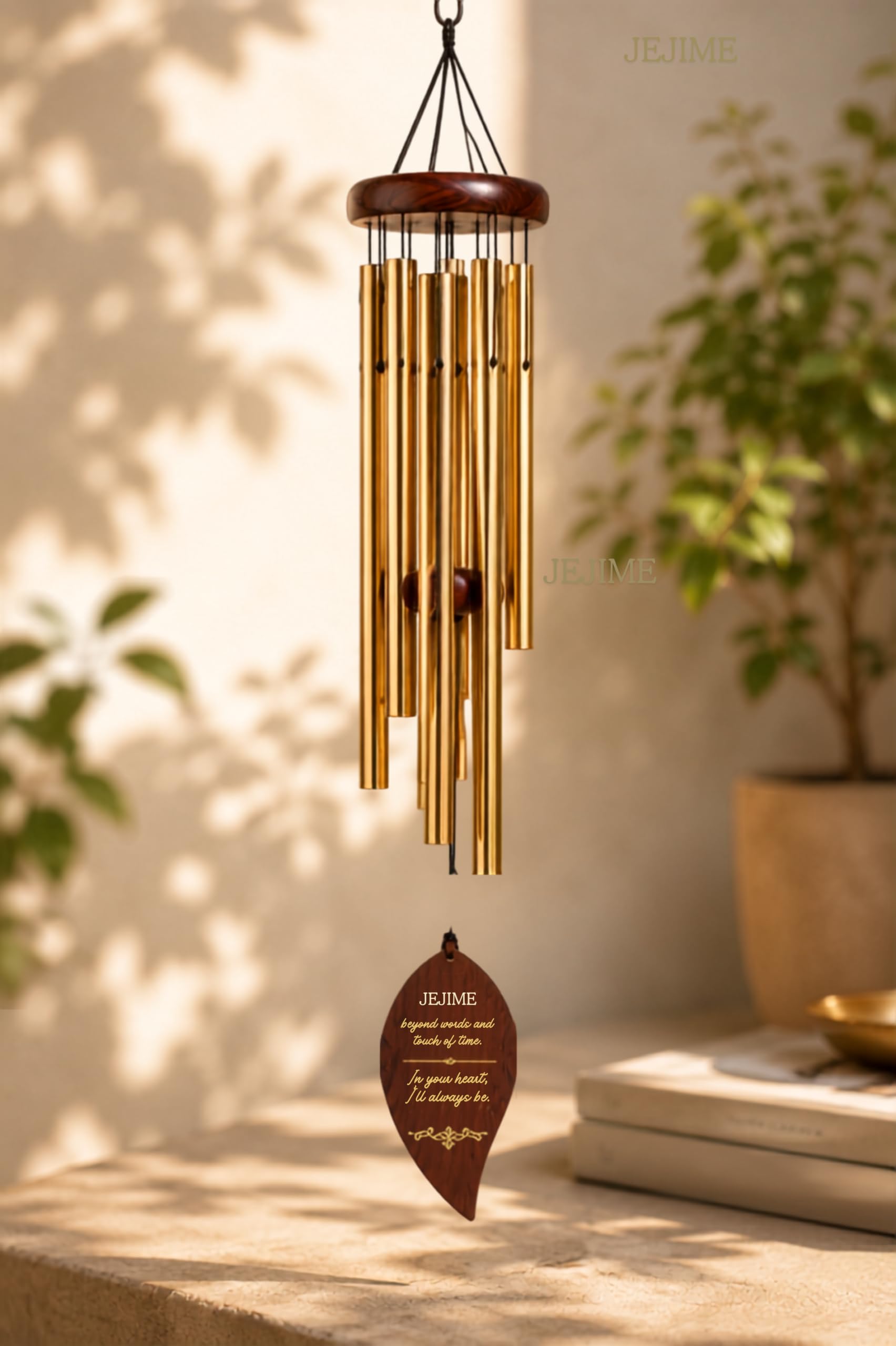 JEJIME Wind Chimes for Balcony Home Decor – 6 Rod Metal Pipes with Wooden Top – Melodious Sound, Positive Energy, Vastu Gift for Garden, Patio, Meditation & Pooja Room (Multicolor)-image-20