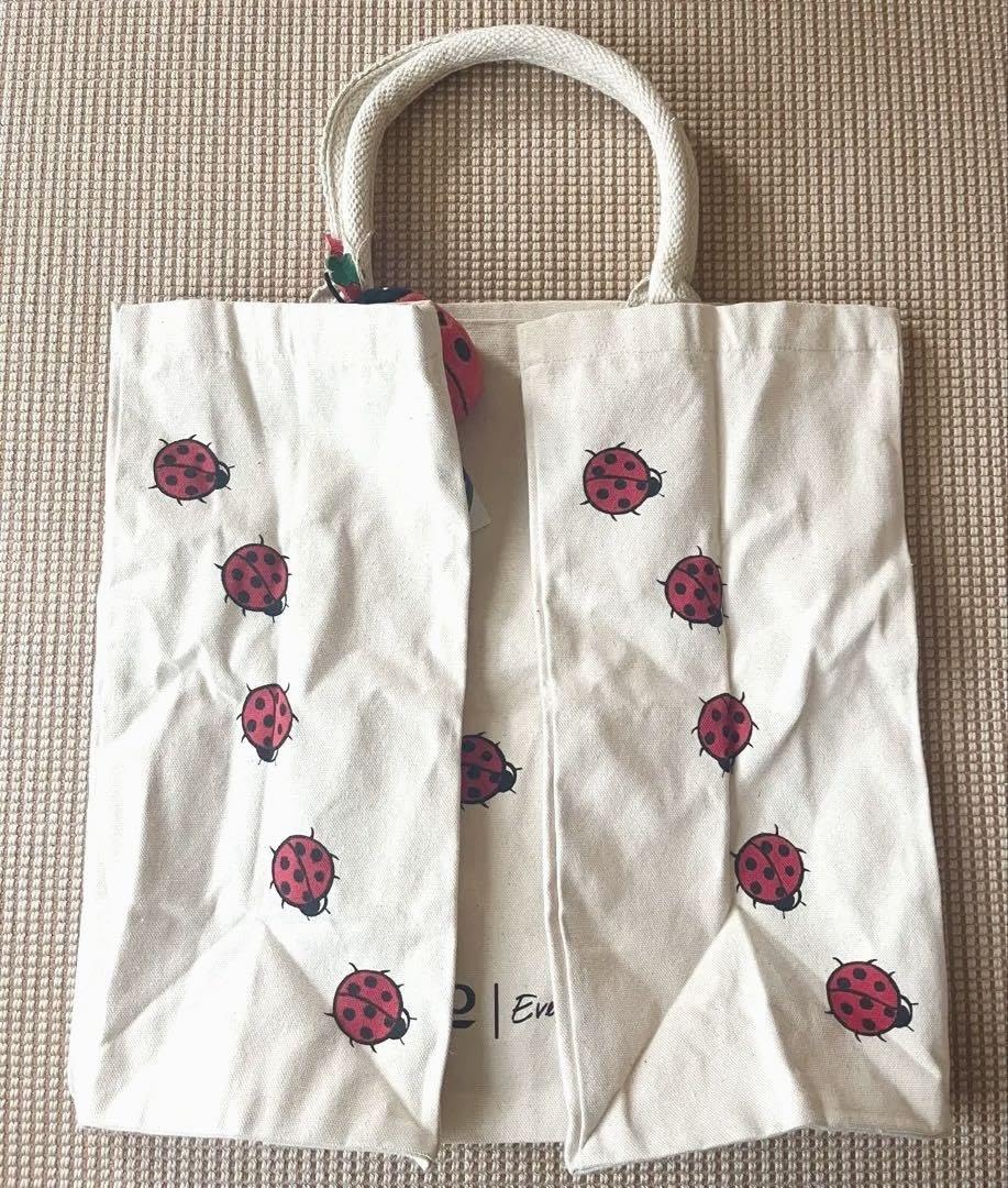 Amazon.co.jp: イギリス TESCO エコバッグ コットン てんとう虫