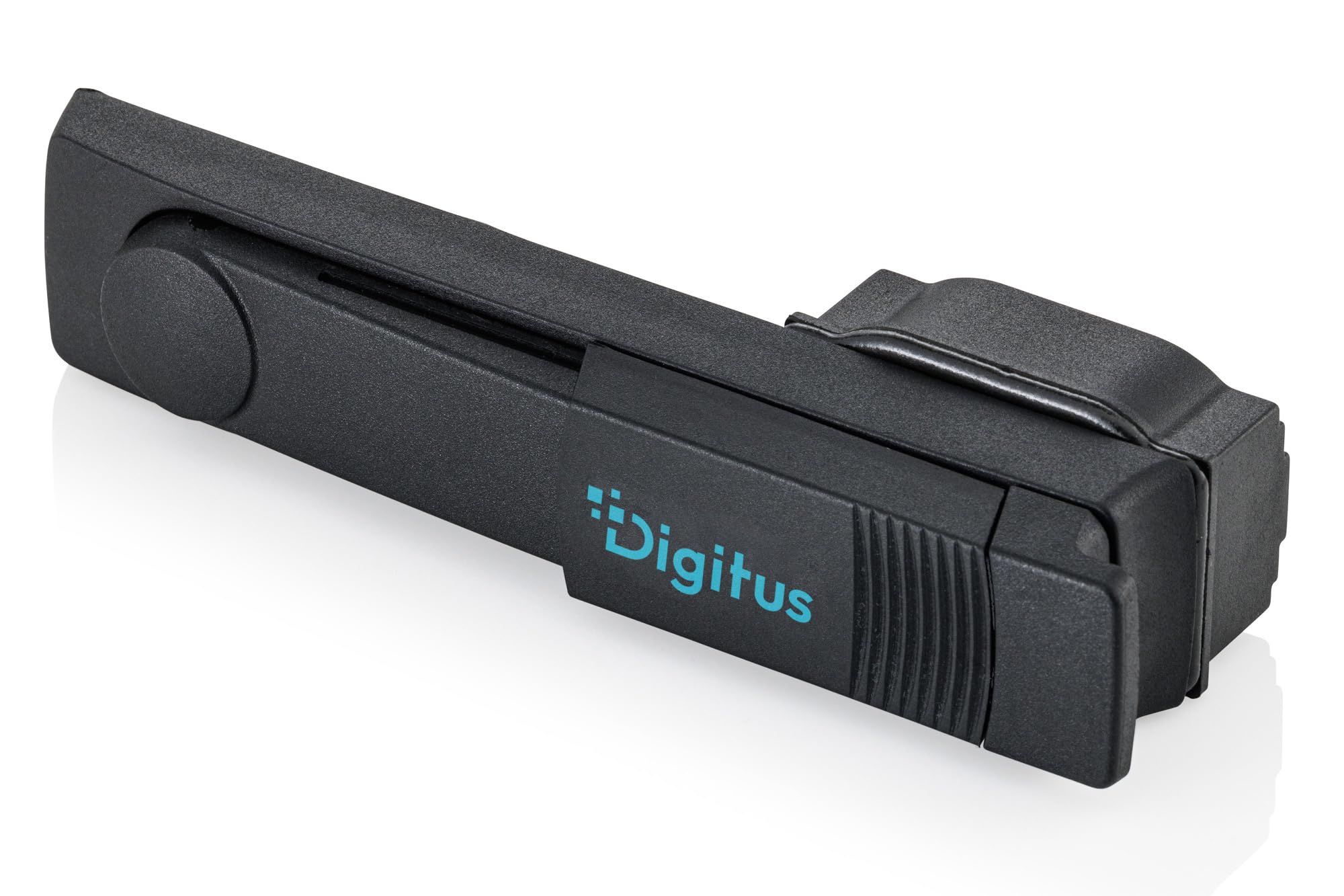 DIGITUS Maniglia girevole con serratura a profilo semicilindrico per armadi di rete e server – compatibile con le serie Unique, Unique-L e Server-N – 2 chiavi – Nero