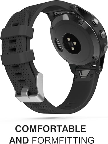 Miniatura 3 de MoKo Band compatible con Garmin Fenix 5S, correa de repuesto de silicona suave para Garmin Fenix 5S Plus, 5S Multisport 1.654 in GPS, Fenix 6S,