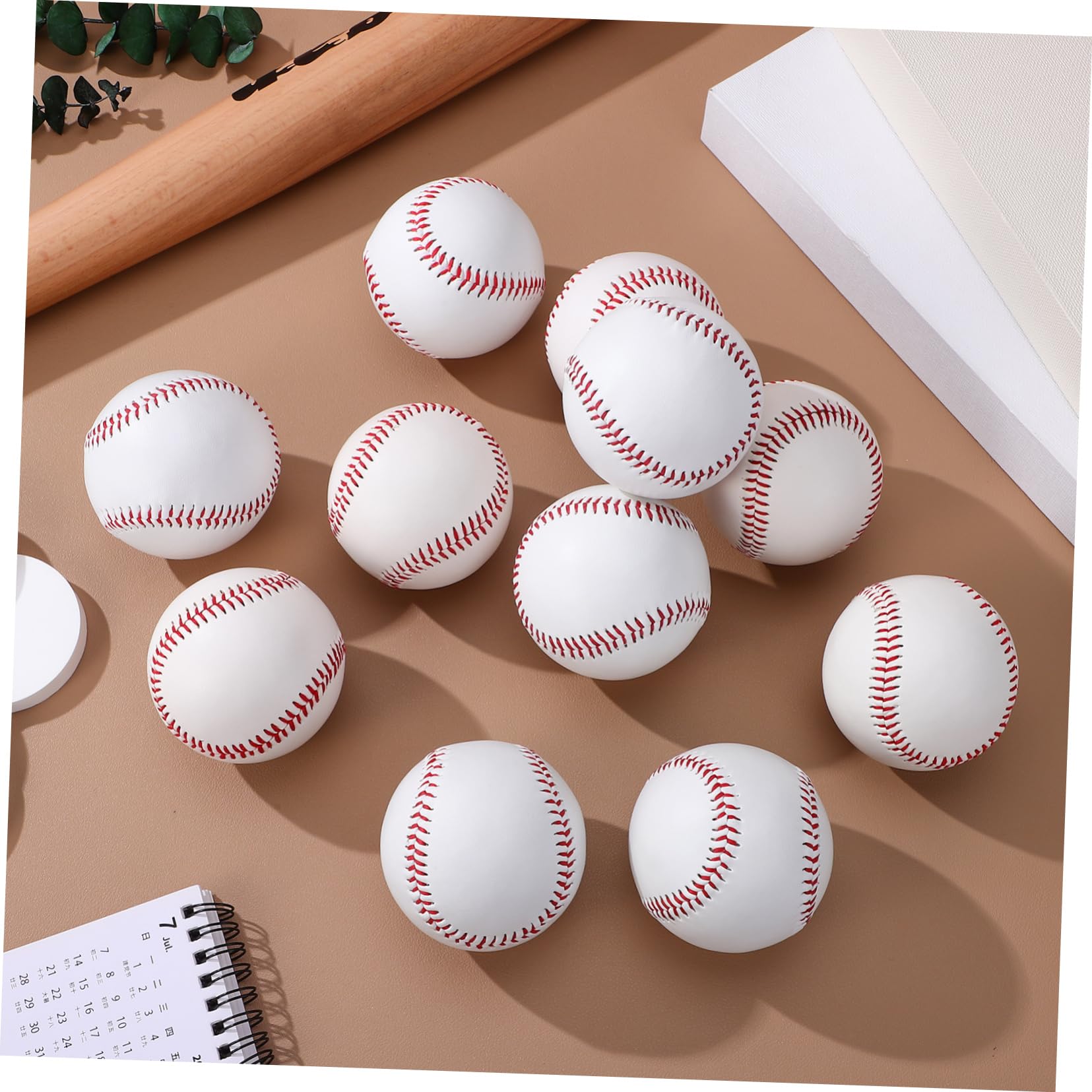 Toddmomy Balones Piezas Béisbol para PVC 12 de Entrenamiento Principiantes