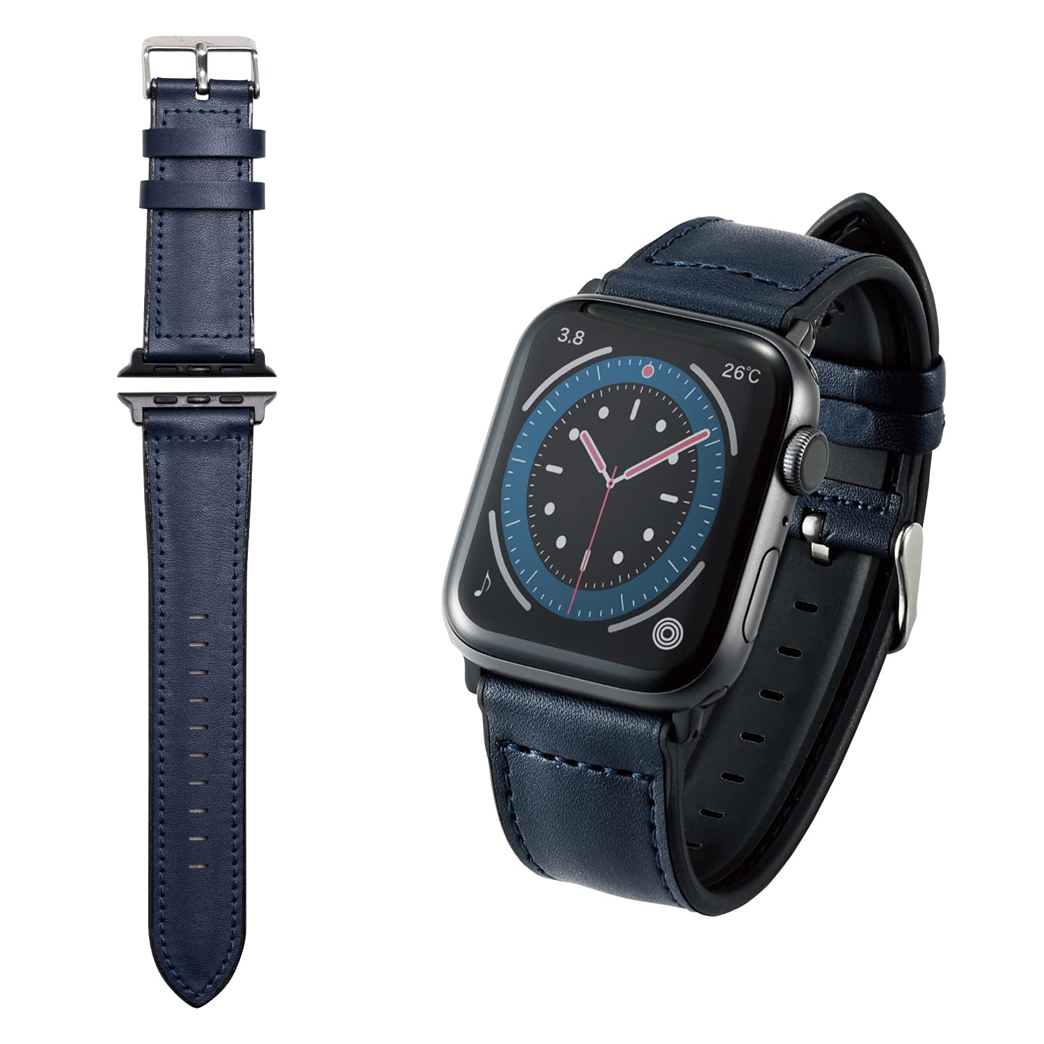 Amazon.co.jp: エレコム Apple Watch (アップルウォッチ) バンド 49mm  