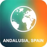 Mostrando lugares cercanos Andalucía, España Offline Mapa