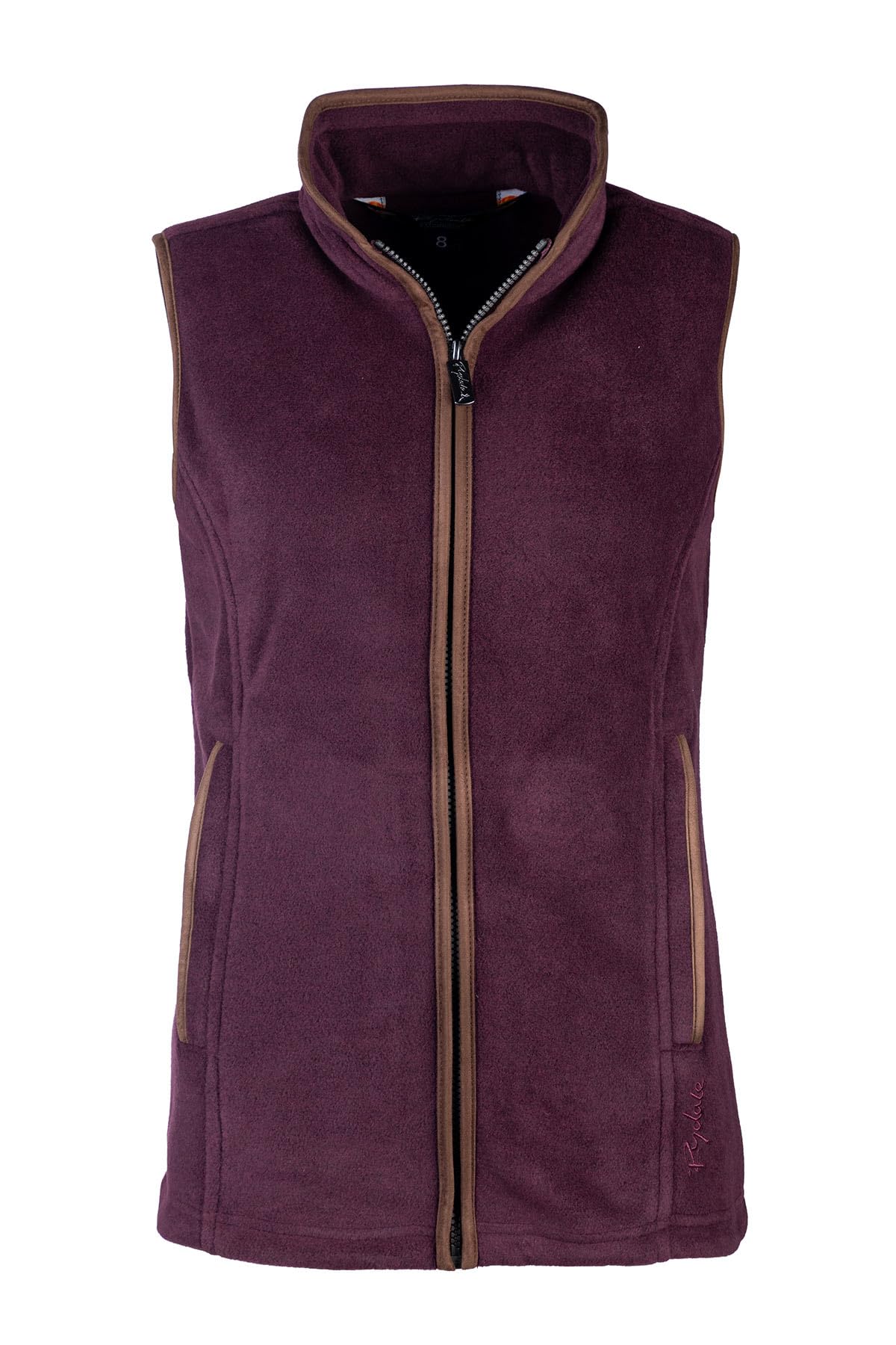 Rydale Women's Dark Burgundy Huggate Waistcoat Fleece Gilet Bodywarmer Vest Sleeveless Jacket Country Gilets 12 Colours (Uk, Numeric, 12, Regular, Regular, )