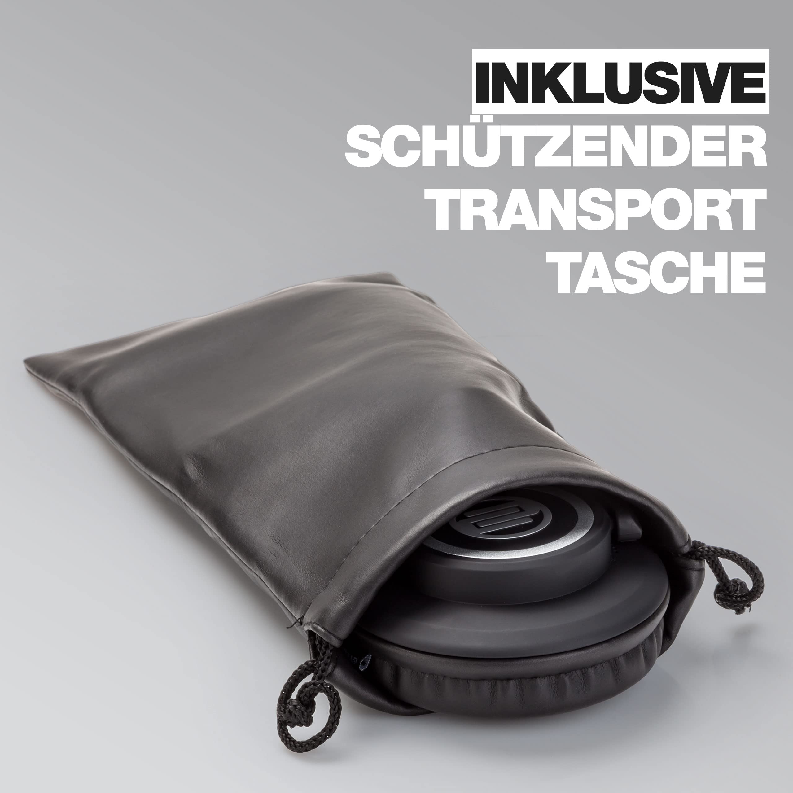 Reloop RHP-10 Mono - professionelle EIN-Ohr-Bauweise mit 50-mm-Neodym Treiber, ergonomisch gepolsterter Handgriff, Schwenkbare Ohrmuschel, schwarz