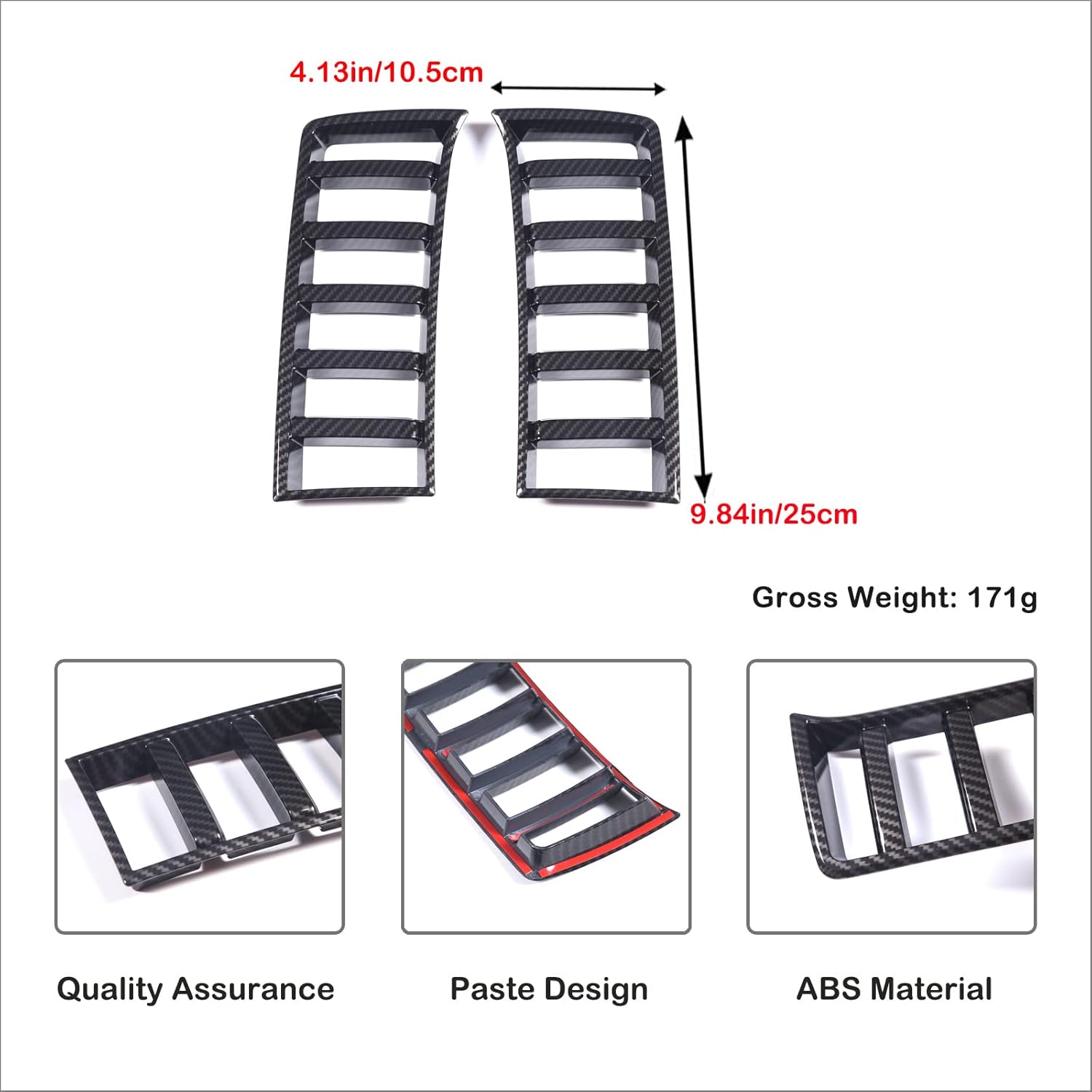 Aunginsy Car Front Headlights Grille Vent Trim Cover Compatible with Toyota Tundra 2022-2025 Pickup Front Grill Mesh Grille Grid Inserts Air Intake Vent Decorative Frame Protector ABS Accessories