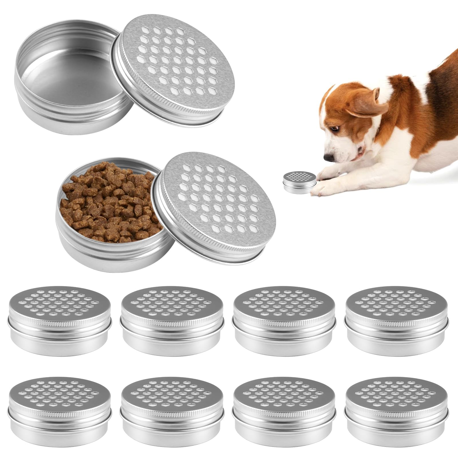 10 Pieces Dog Scent Training Kit,Dog Training Scent Tins