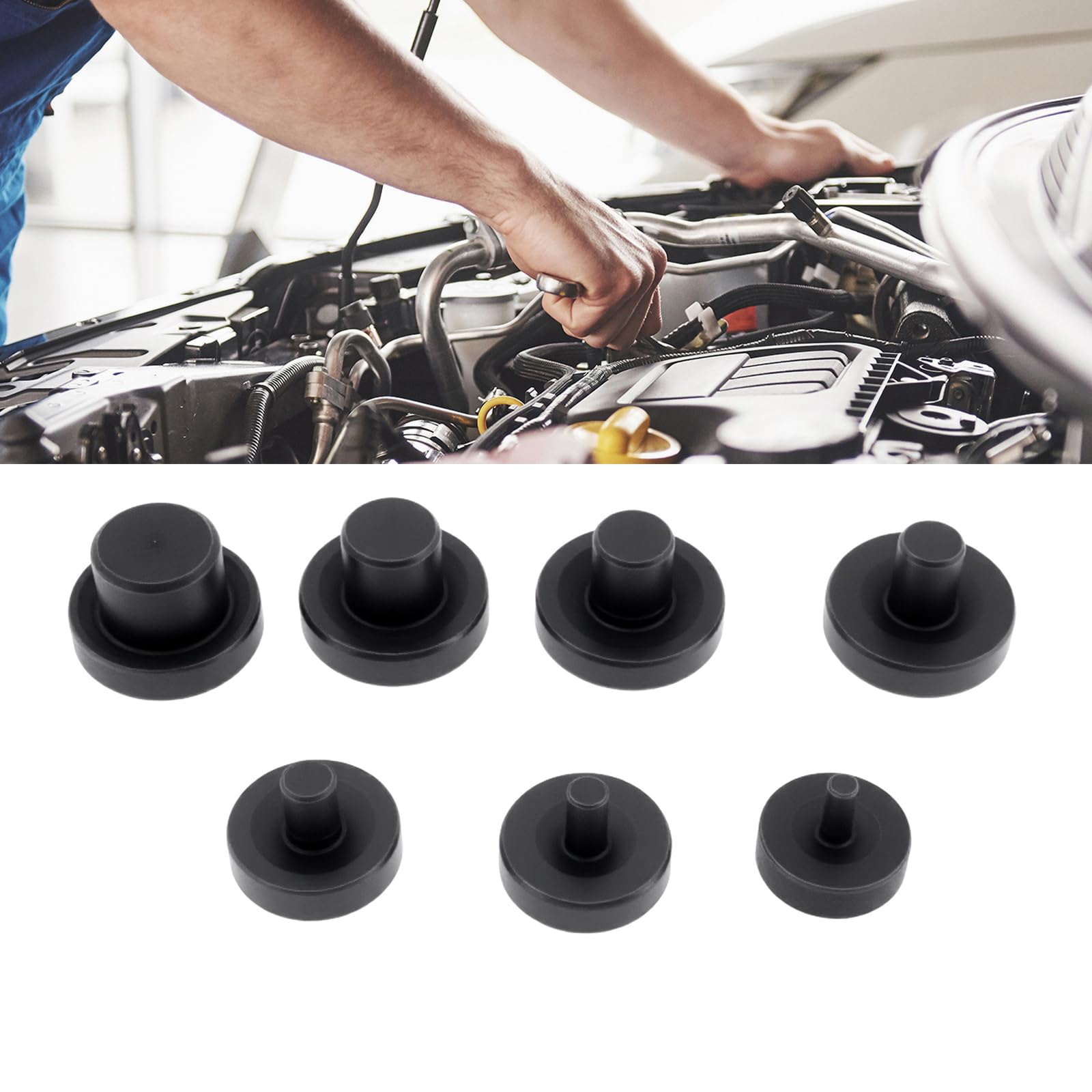SG Store Kit de 7 Adaptadores de Doble Abocardado para Tubos Y Abocardadores de 3/16" 1/4" 5/16" 3/8" 7/16" 1/2" Y 5/8"