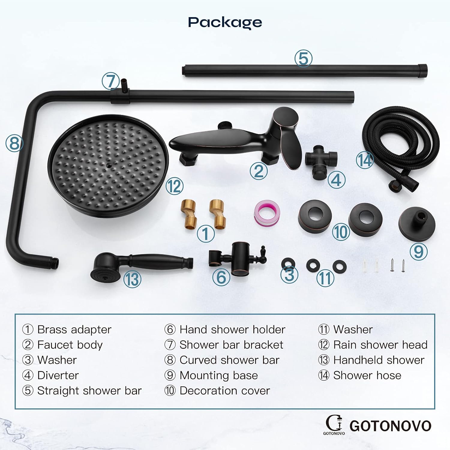 Bеѕt Dеаl Prоduсt Oil Rubbed Bronze Brass Shower System Shower Faucet Set 8 Inch Round Rainfall Shower Head 360 rotable with Hand Sprayer Wall Mount Single Handle Flаѕh Sаlе Oil Rubbed Bronze Brass Shower System Shower Faucet Set 8 Inch Round Rainfall Shower Head 360 rotable with Hand Sprayer Wall Mount Single Handle