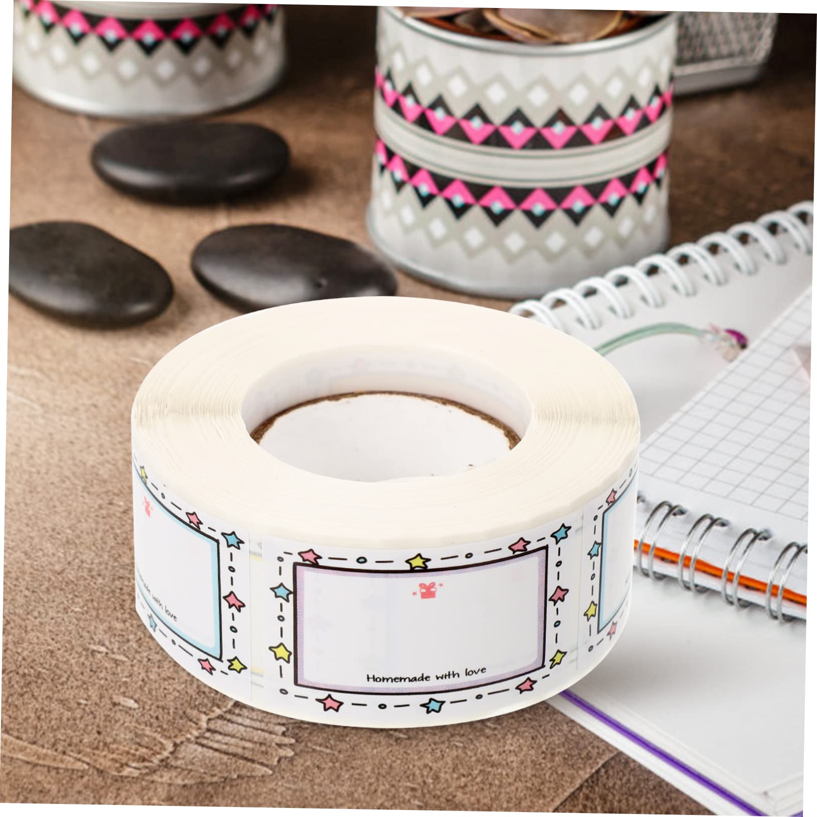NUOBESTY 1500fogli Etichette Adesive Impermeabili e Resistenti All Per Bottiglie Stickers Scrivibili Per Organizzazione e Adatte Per e Stoccaggio