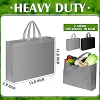 Vista 3 de Silkfly 100 bolsas tejidas reutilizables de Halloween a granel, bolsas de compras de otoño de Acción de Gracias, bolsas de compras para cumpleaños