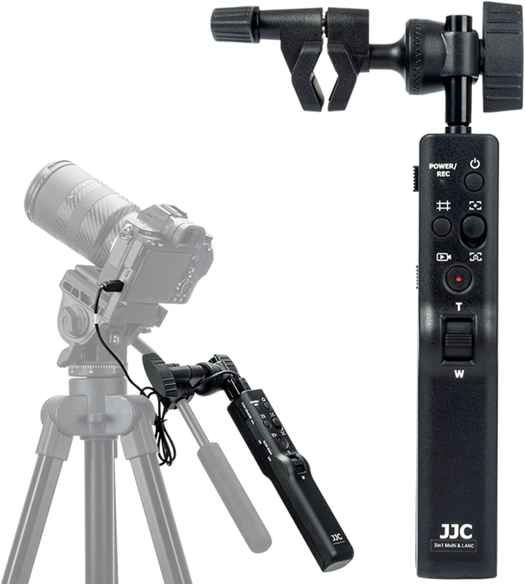 Camera Tripod Remote Control Commander for Sony A7R V IV A7 IV A7S III II A9III A6600 A6500 A6400 A6300 A6100 A6000 FX3 HDR-CX405 CX440 CX455 CX675 CX900 CX240 FDR-AX33 AX43 AX53 AX100 AX700 PXW-Z90V