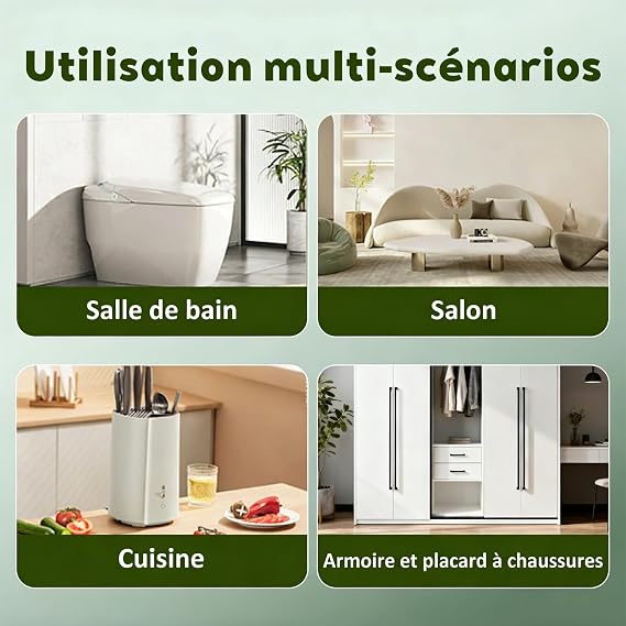 6 Pack Fridge Deodorizer, Refrigerator and Freezer Deodorizer Odor Eliminator Reusable, Unscented Activated Carbon Odor Absorber and Moisture for Freezers, Coolers, Closet and Trash Can