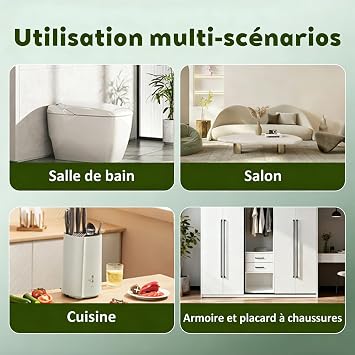 6 Pack Fridge Deodorizer, Refrigerator and Freezer Deodorizer Odor Eliminator Reusable, Unscented Activated Carbon Odor Absorber and Moisture for Freezers, Coolers, Closet and Trash Can