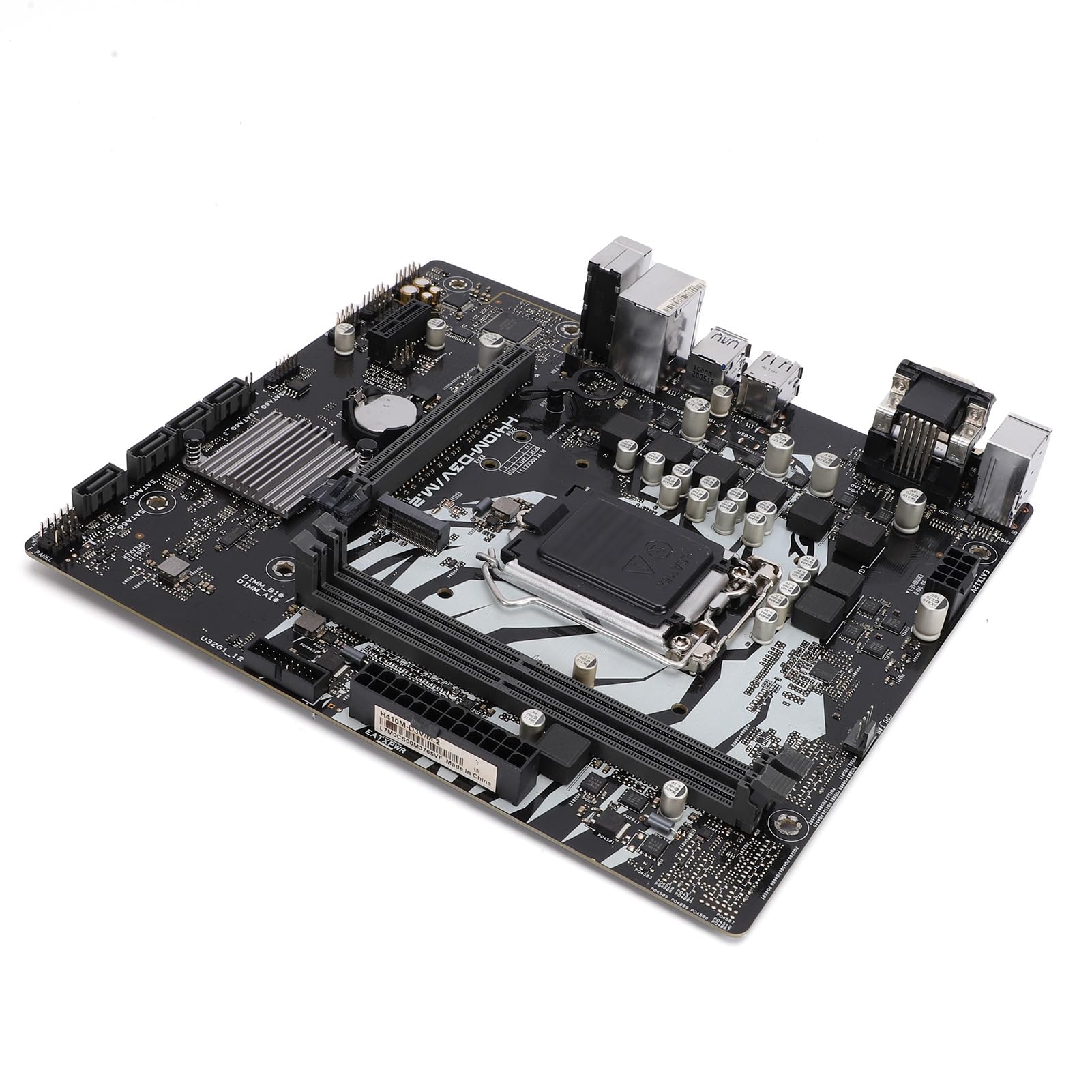 Placa Base para Computadora, Zócalo LGA 1200 Core de 10.a Generación Compatible con 2 Ranuras DIMM DDR4 hasta 64 GB de RAM Placa Base de Escritorio, ATX con Ranura SSD M.2 NVMe PCIe 3.0 para