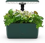 AeroGarden Harvest Lite in Green, Soil-Free Indoor Hydroponic Garden with LED Grow Light for Year-Round Gardening of up to 6 Herbs and Vegetables