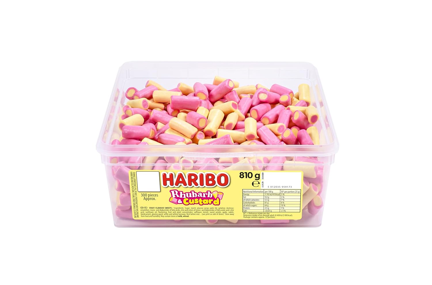 Haribo Rhubarb and Custard Candy 300 Pieces