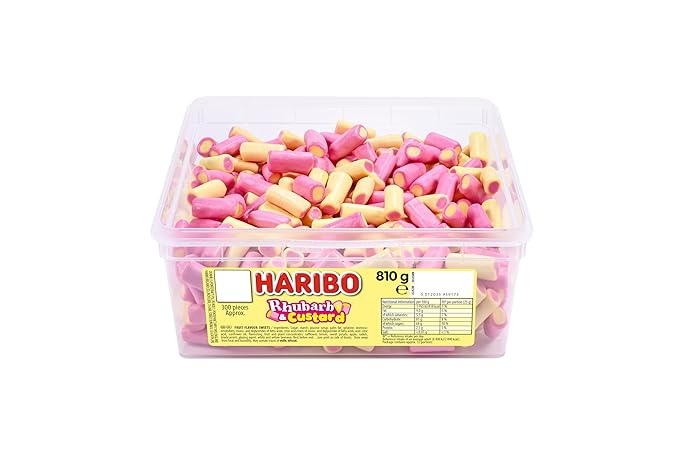 Haribo Rhubarb and Custard Candy 300 Piezas miniatura 2