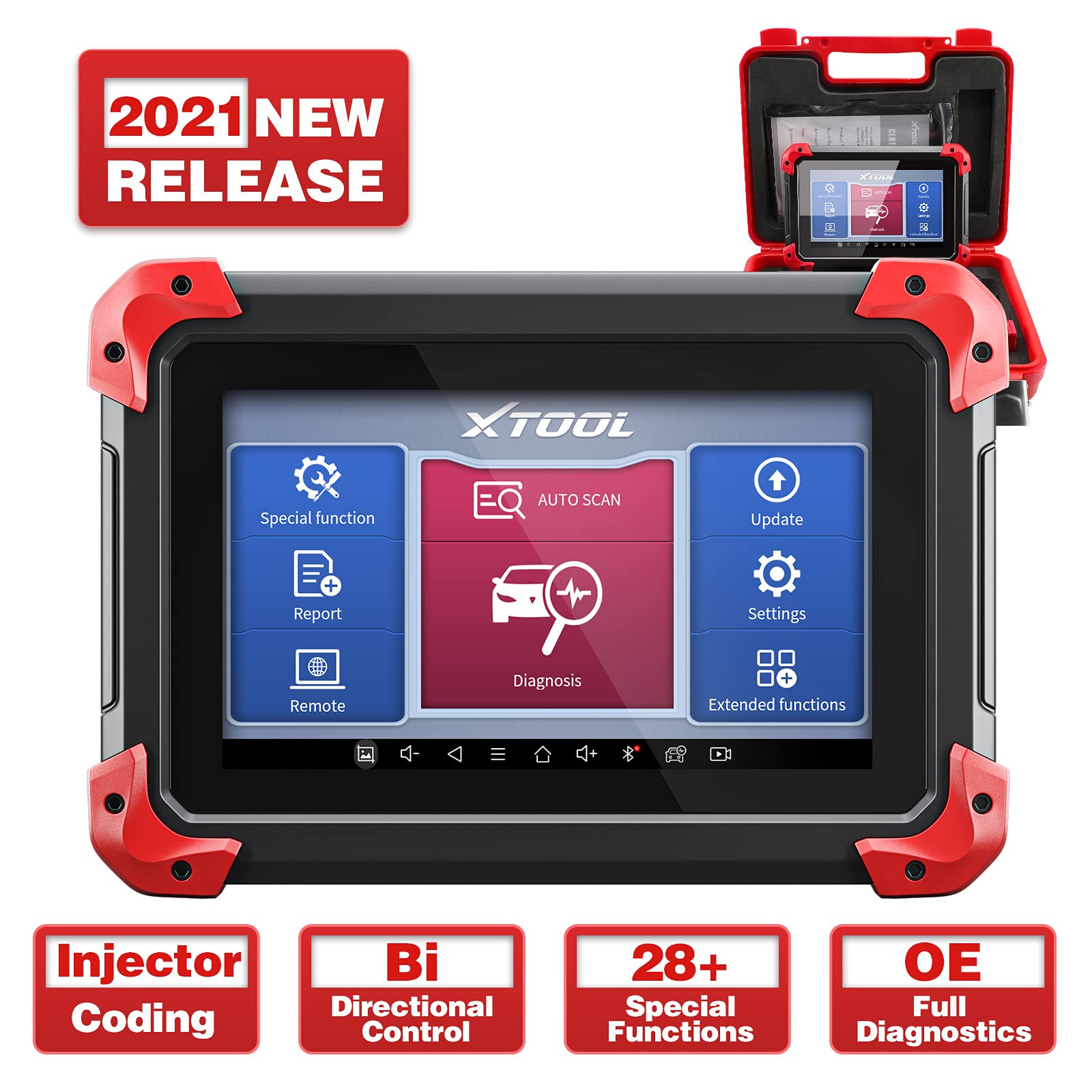 Buy XTOOL D7 Diagnostic Scan Tool, 2021 Newest, BiDirectional Control, OE All Systems