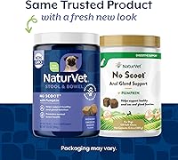 Vista 2 de NaturVet - No Scoot para perros - 120 masticables suaves - Plus calabaza - Apoya la función saludable de las glándulas anales y los intestinos