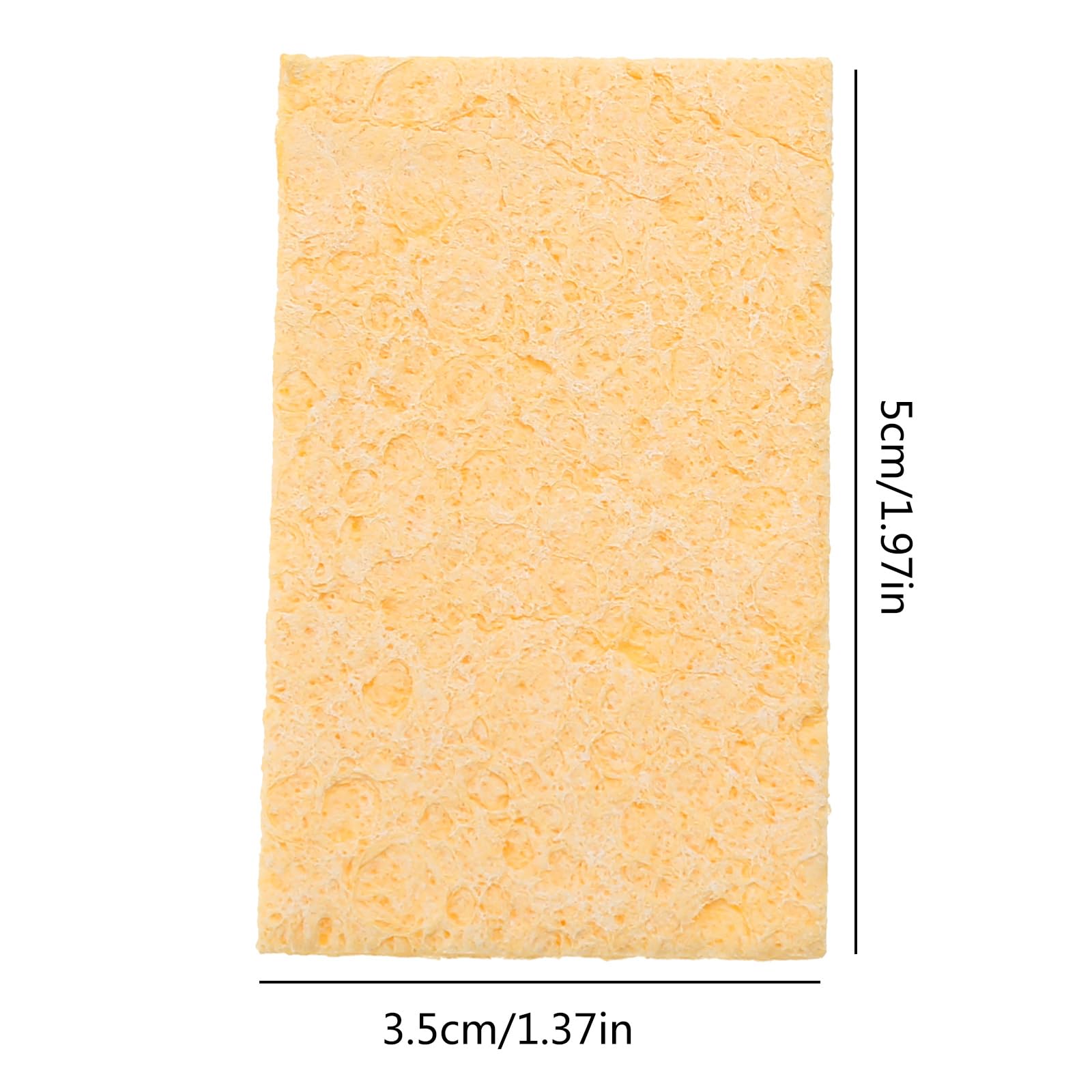 Kcjhagbd 10pcs Heatstable Soldering Iron Cleaning Sponge Temperature Resistant Welding Accessories Cleaning Sponges