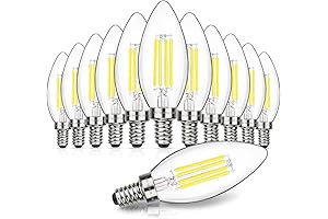 MAXvolador E12 Daylight Bulbs (12-Pack): Brighter, Whiter Ambiance for Your Home