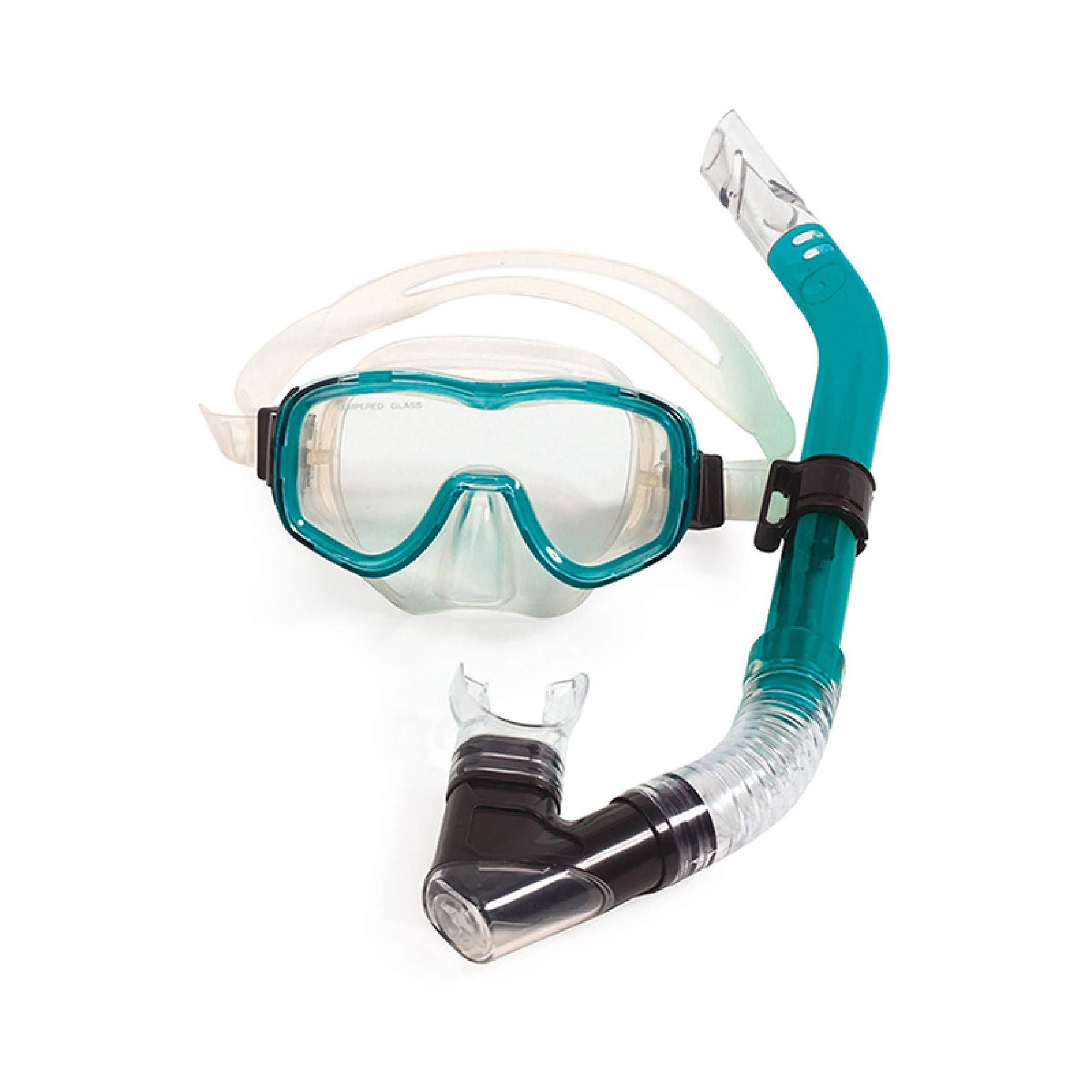 Pool Central Teal Green Reef Diver Scuba Mask and Dive Set