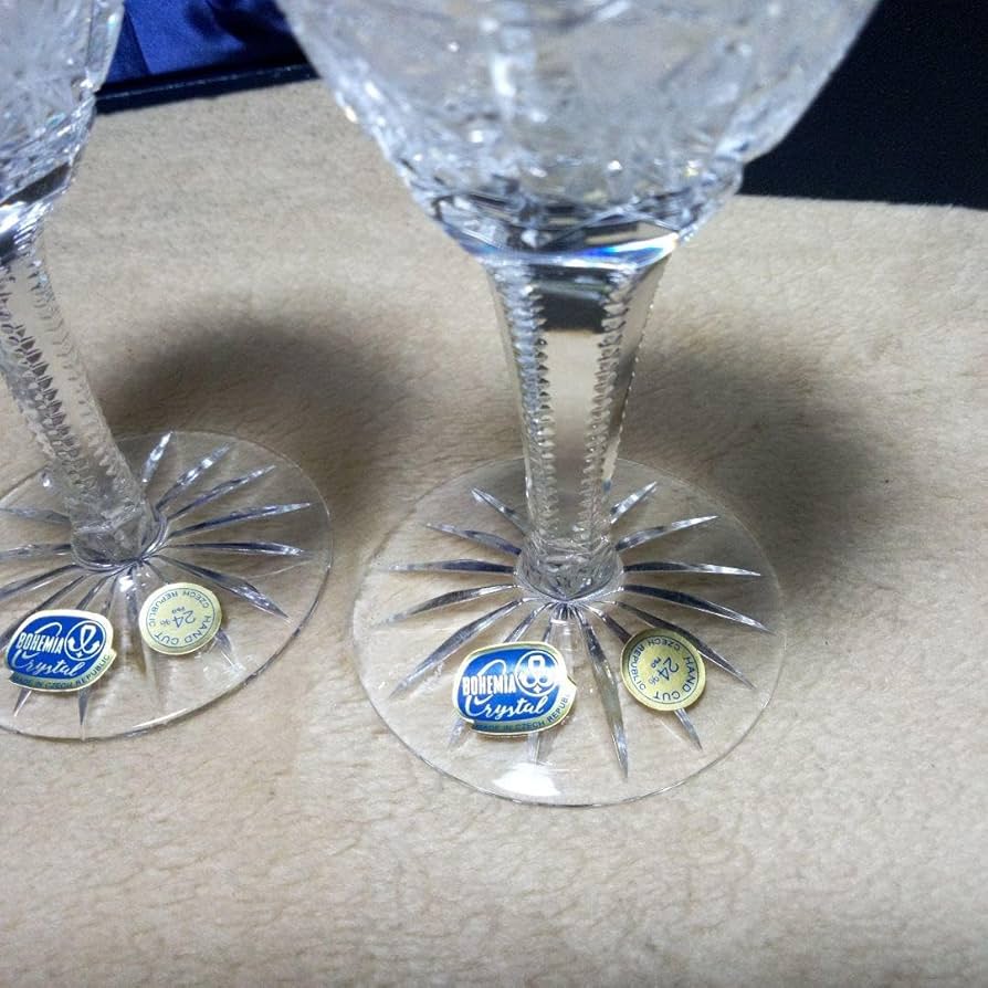 Amazon | ボヘミアワイングラス クリスタル | ノーブランド品