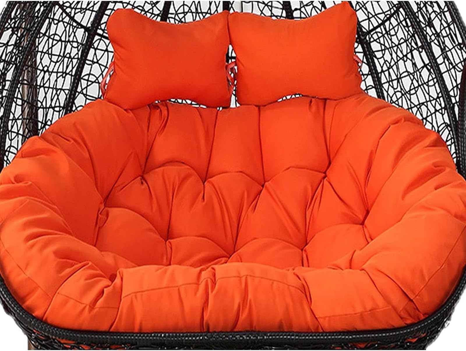 Almohadillas de 2 plazas para sillas de exterior lavables con soporte cervical