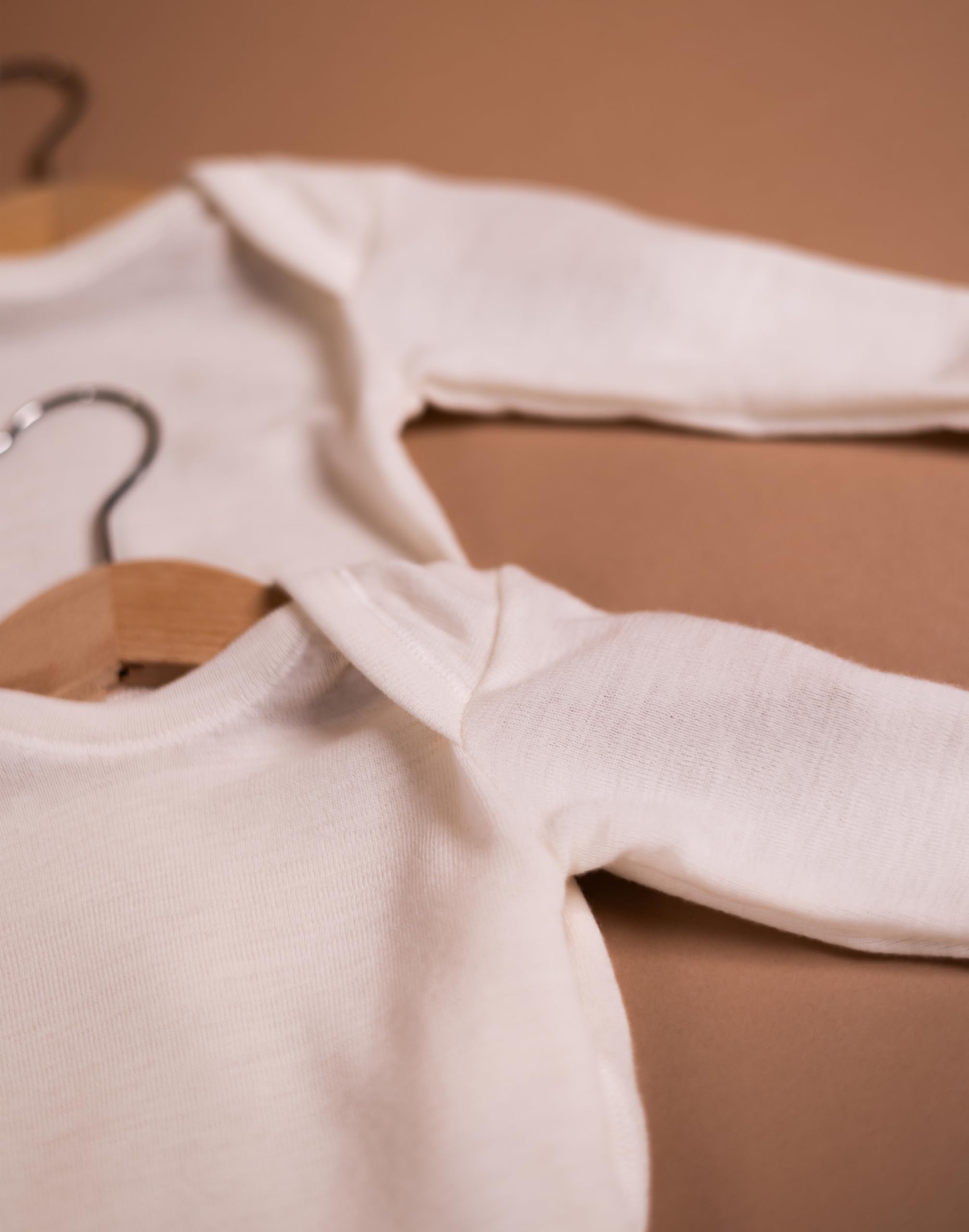 Dilling Langarmbody aus Merinowolle für Babys
