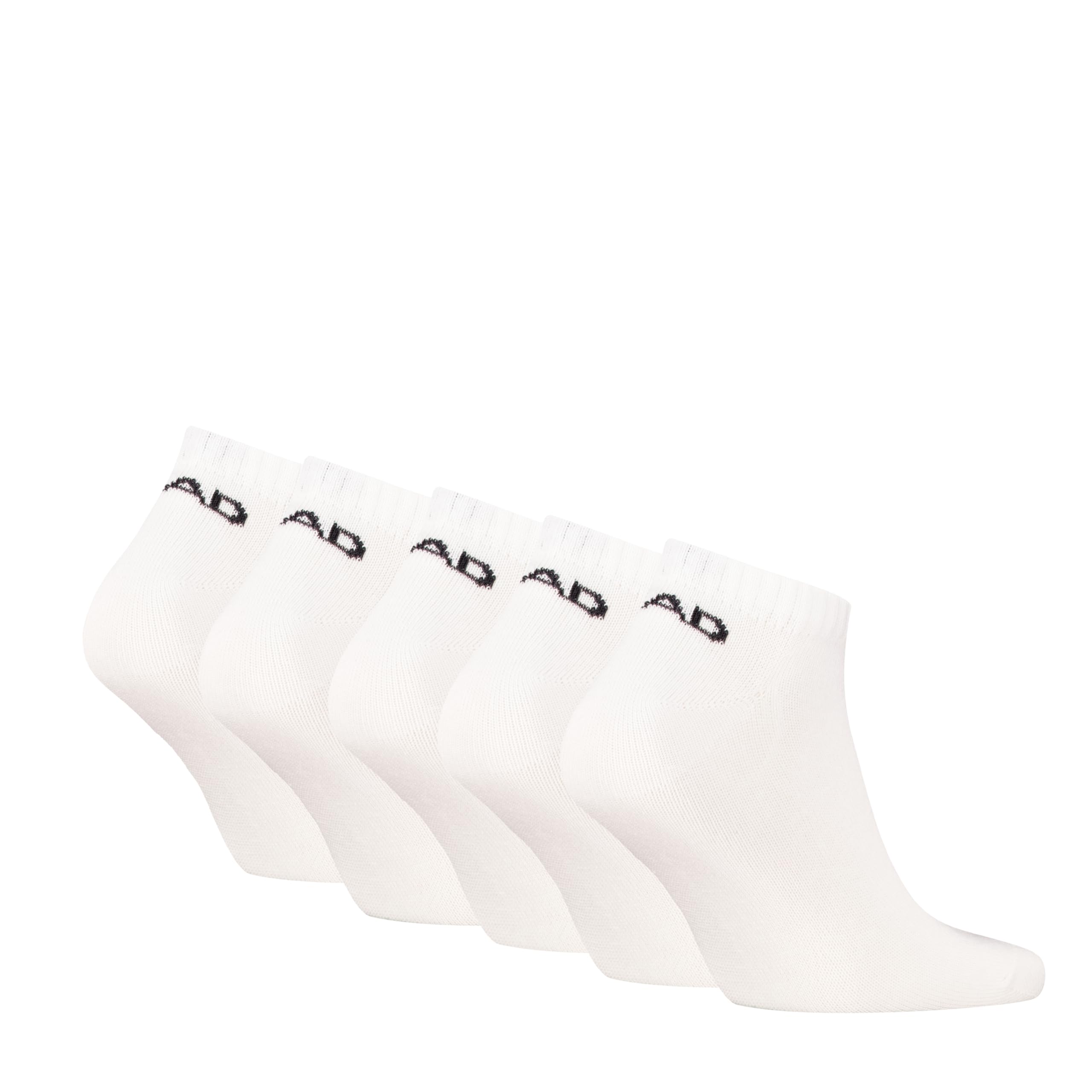 HEAD Unisex All Sports Sneaker (zestaw 5 sztuk), biały, 43-46 EU