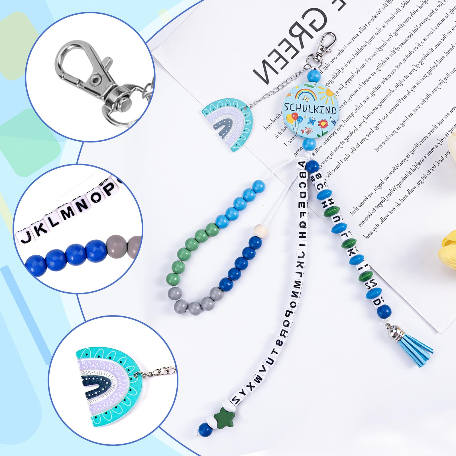 Collana Schulkind 2025 per ragazzi scuola elementare regalo inizio scuola con biglietto auguri