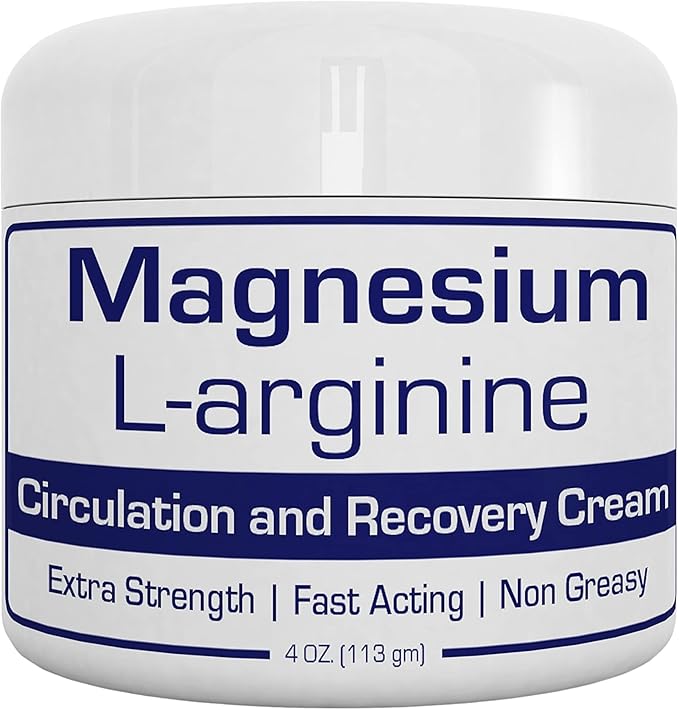 Nutrasal Magnesium LArginine Cream Nitric Oxide Blood Flow